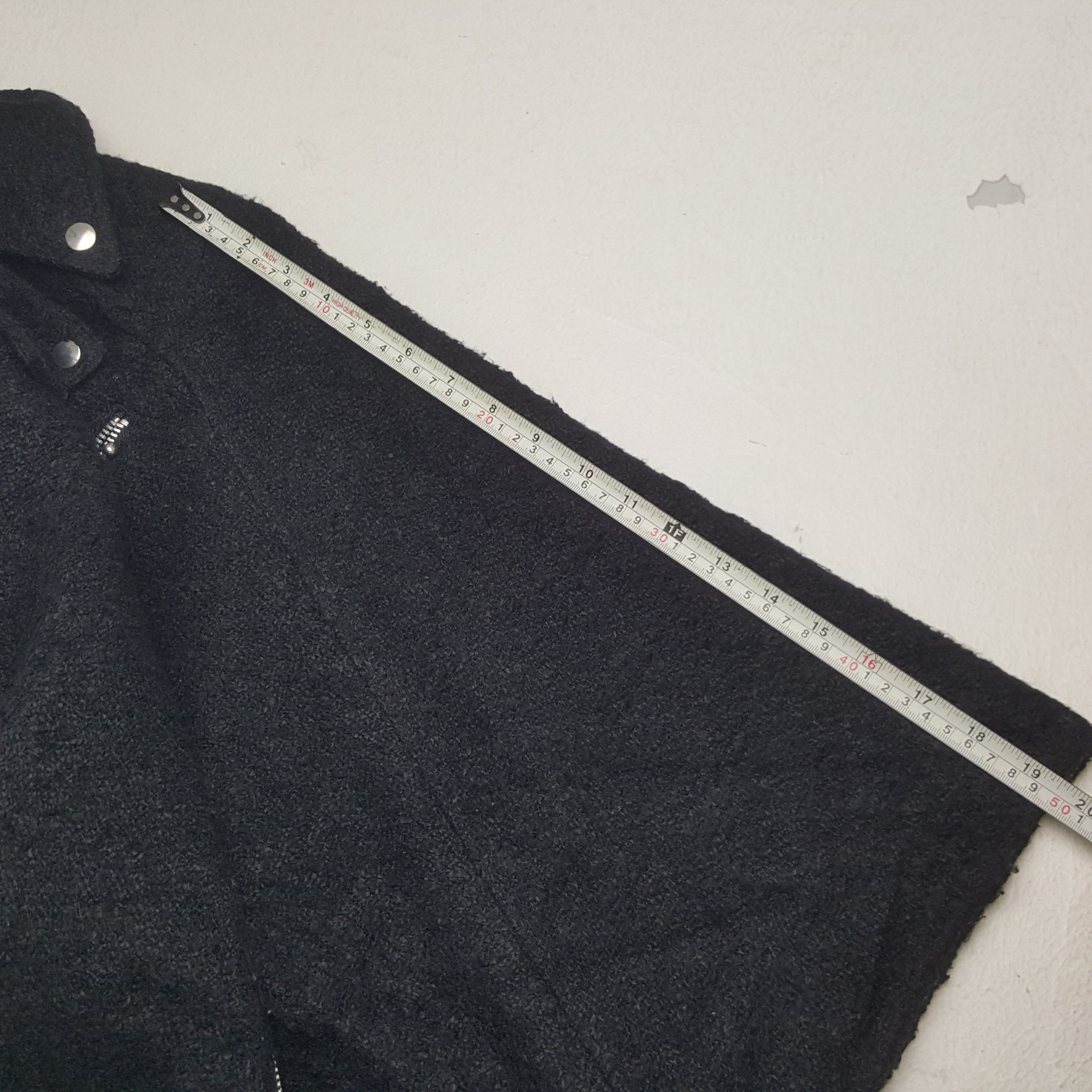MOUSSY × Vintage Vintage Moussy Japanese Punk Style Wool Zipper Jacket Size US S / EU 44-46 / 1 - 7 Thumbnail