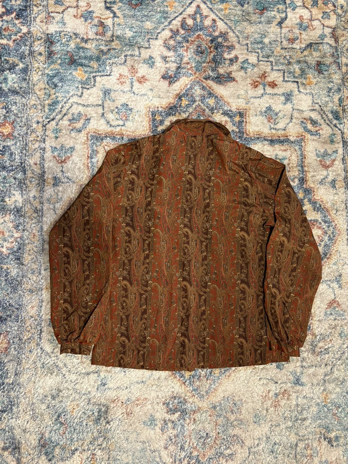 Vintage Vintage 70s StyleRite Paisley Button-up Shirt Medium Size M / US 6-8 / IT 42-44 - 2 Thumbnail