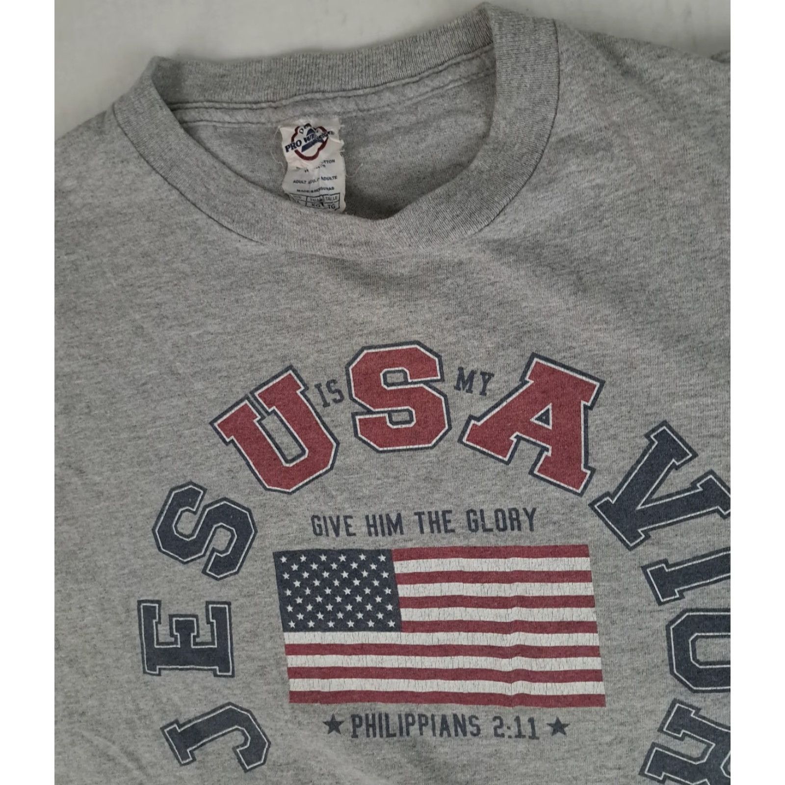 Delta VINTAGE Jesus is My Savior Grey Printed T-Shirt Delta XL (X-Large) Unisex Adults 90s Size US XL / EU 56 / 4 - 2 Thumbnail