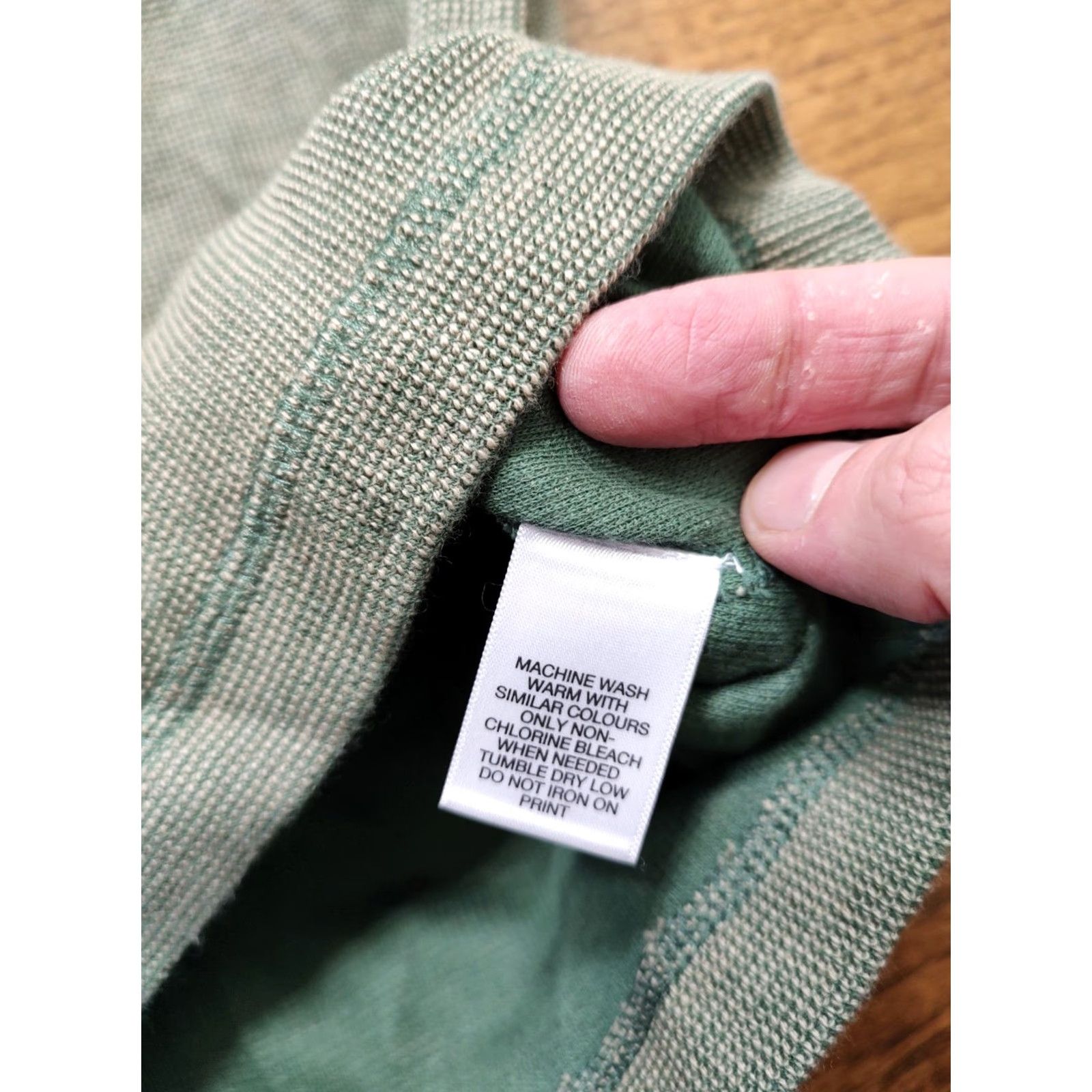Roundtree & Yorke VINTAGE Roundtree & Yorke Knit Green Long Sleeve Thermal Henley Shirt Mens L Size US L / EU 52-54 / 3 - 6 Thumbnail