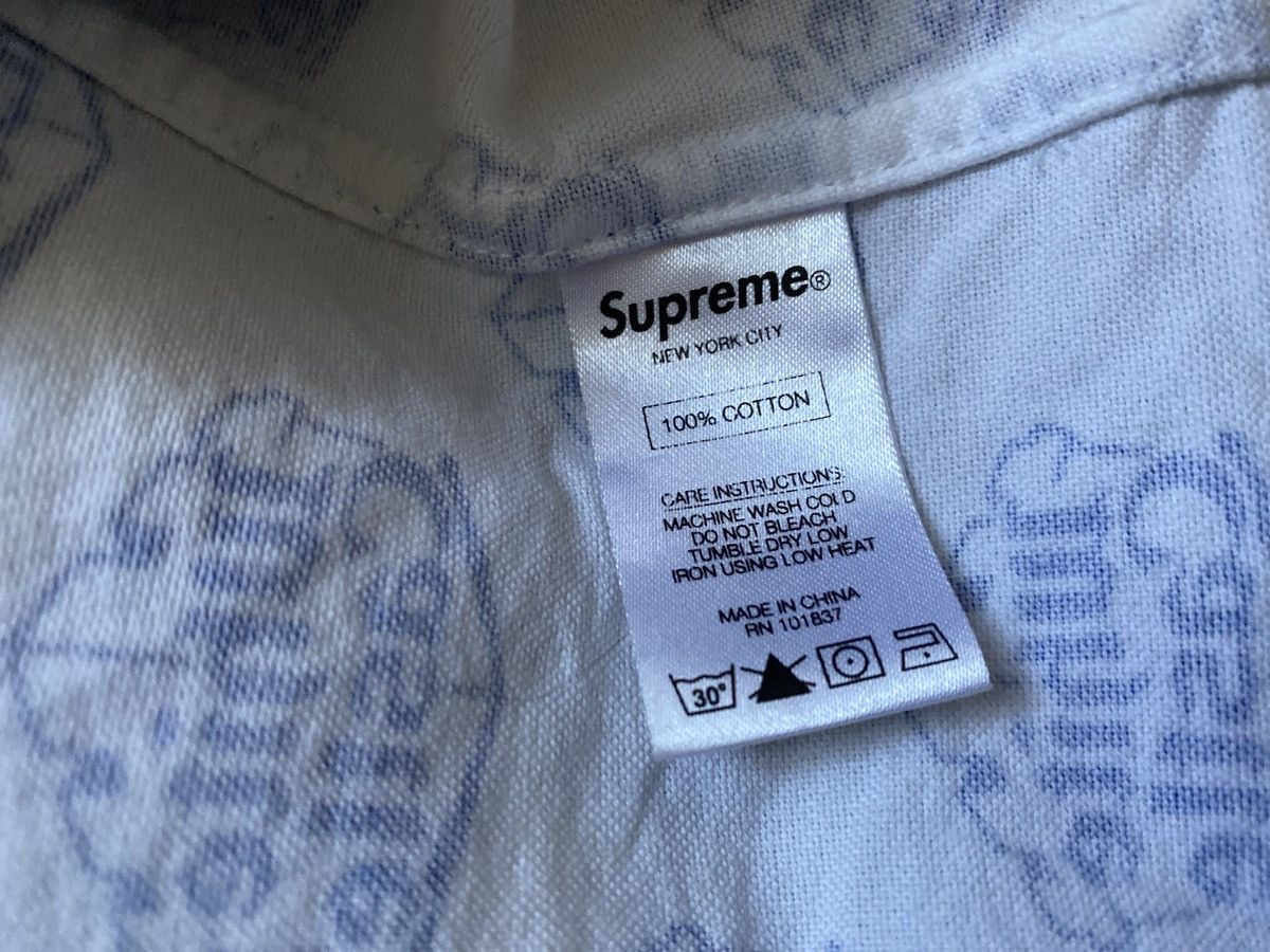 Supreme Supreme white castle Oxford shirt Medium Size US M / EU 48-50 / 2 - 10 Thumbnail