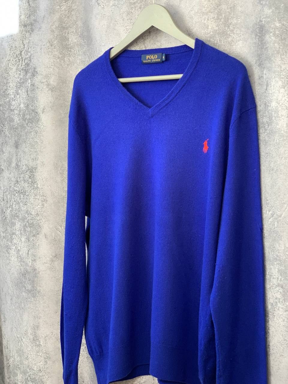 Polo Ralph Lauren × Ralph Lauren Polo Ralph Lauren V-Neck Wool Sweater Jumper Pullover Size US XL / EU 56 / 4 - 1 Thumbnail