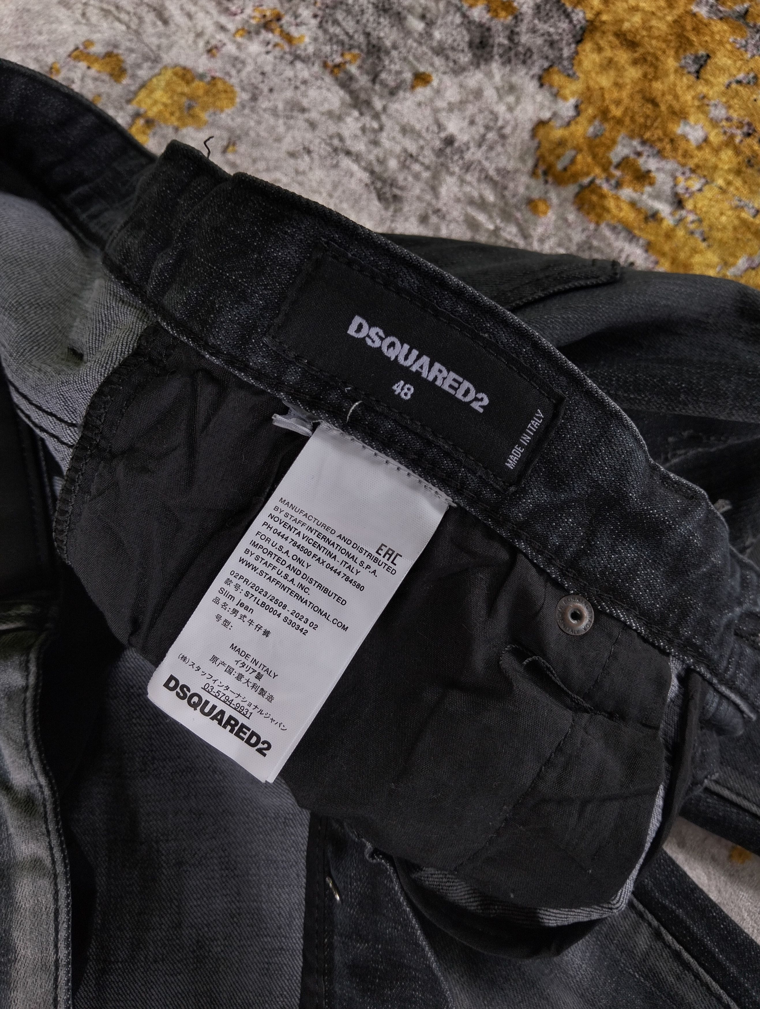 Dsquared2 Distressed Dsquared2 Paint Splatter Rhinestone Skinny Jeans Size US 32 / EU 48 - 13 Thumbnail
