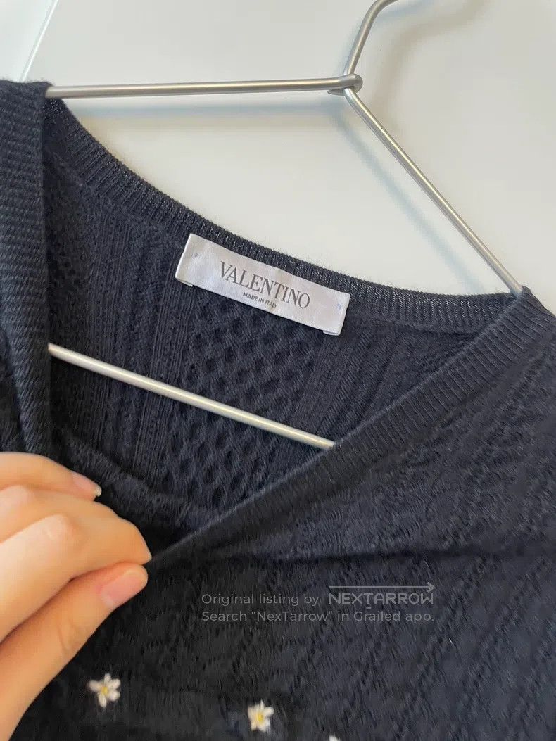 Valentino Valentino Mid-sleeve embroidered wool jumper Size L / US 10 / IT 46 - 6 Thumbnail