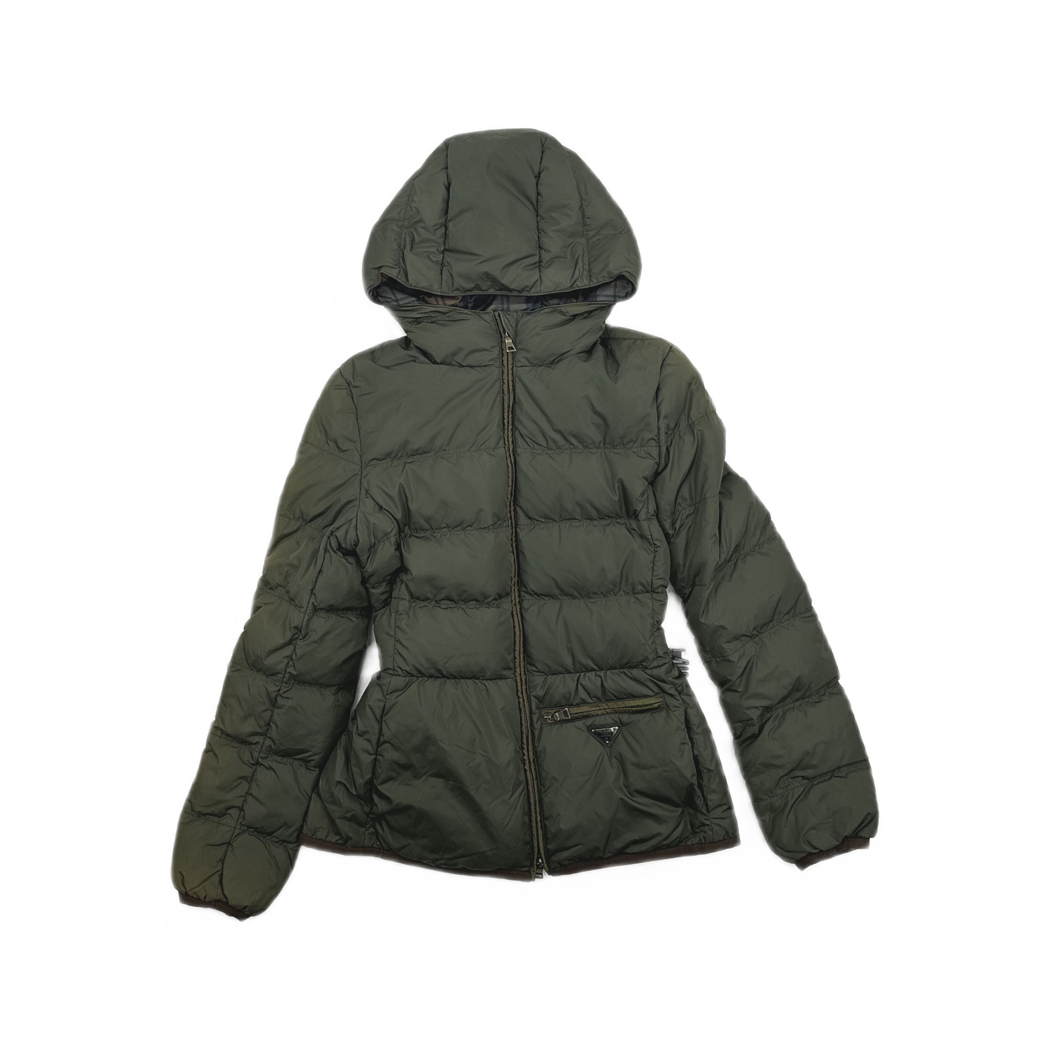 Prada Prada Plaid Lined Down Jacket Size 38 Size XS / US 0-2 / IT 36-38 - 1 Thumbnail