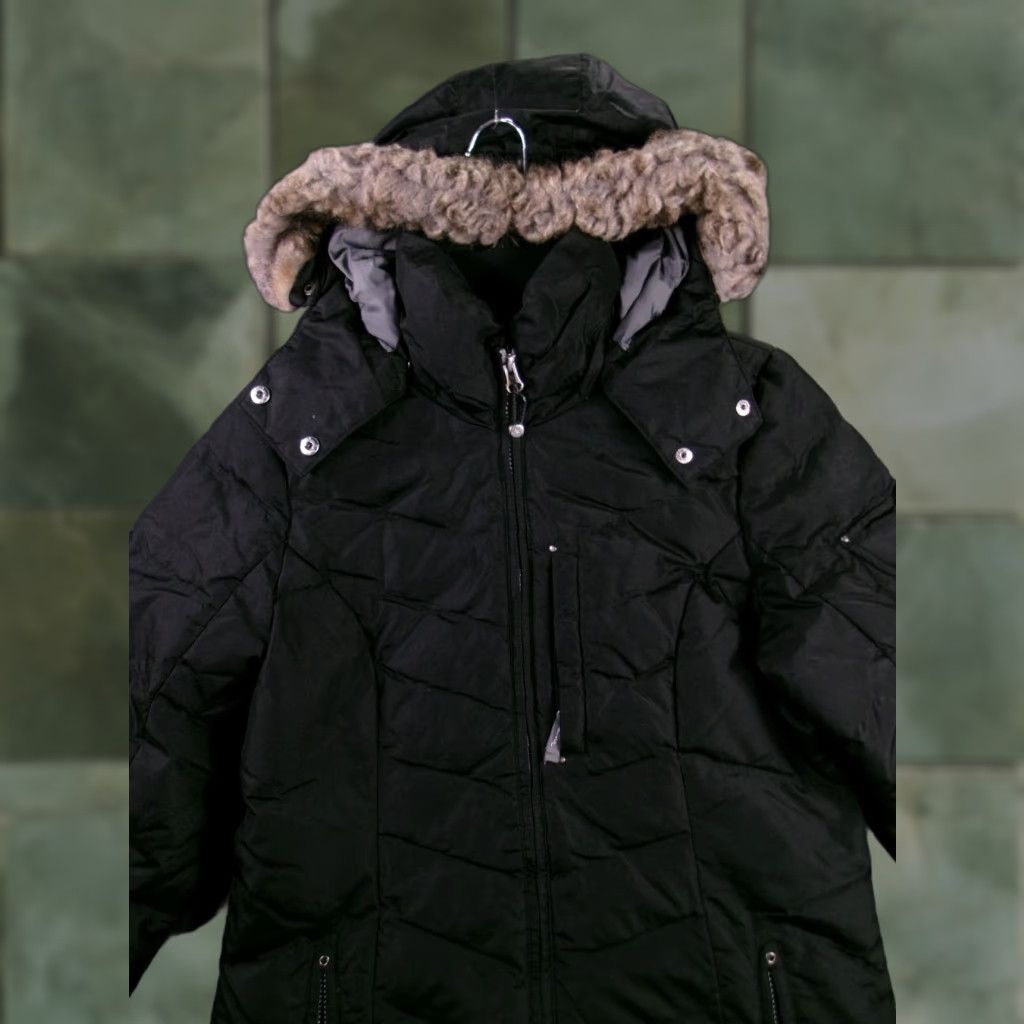 Eddie Bauer Eddie Bauer Parka Womens S Sun Valley Down Insulated Coat Hooded Black Faux Fur Size S / US 4 / IT 40 - 1 Thumbnail