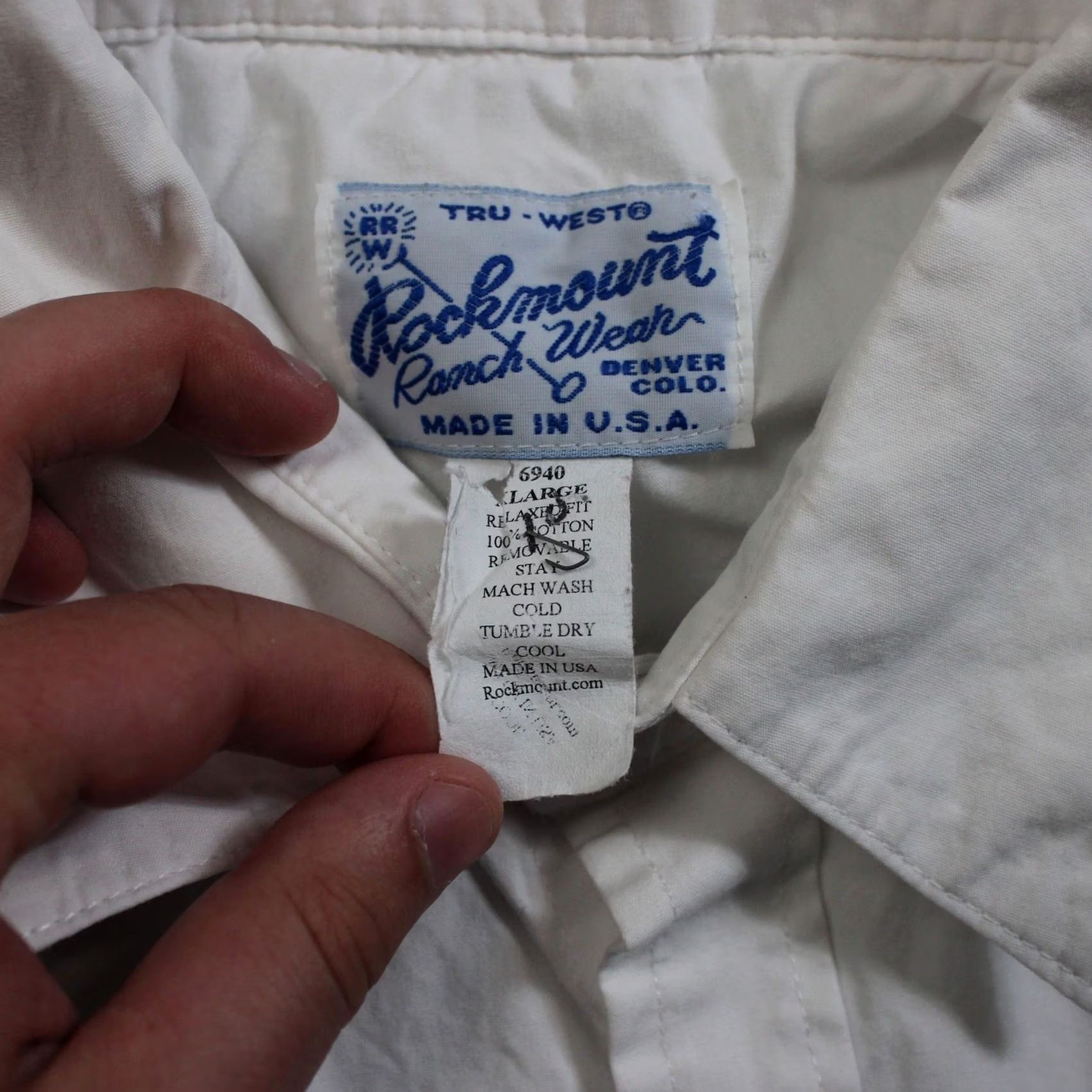 Rockmount Ranch Wear VINTAGE Rockmount Ranch Wear Shirt USA Western Snap Studded White Relaxed Fit Women XL Size XL / US 12-14 / IT 48-50 - 3 Thumbnail