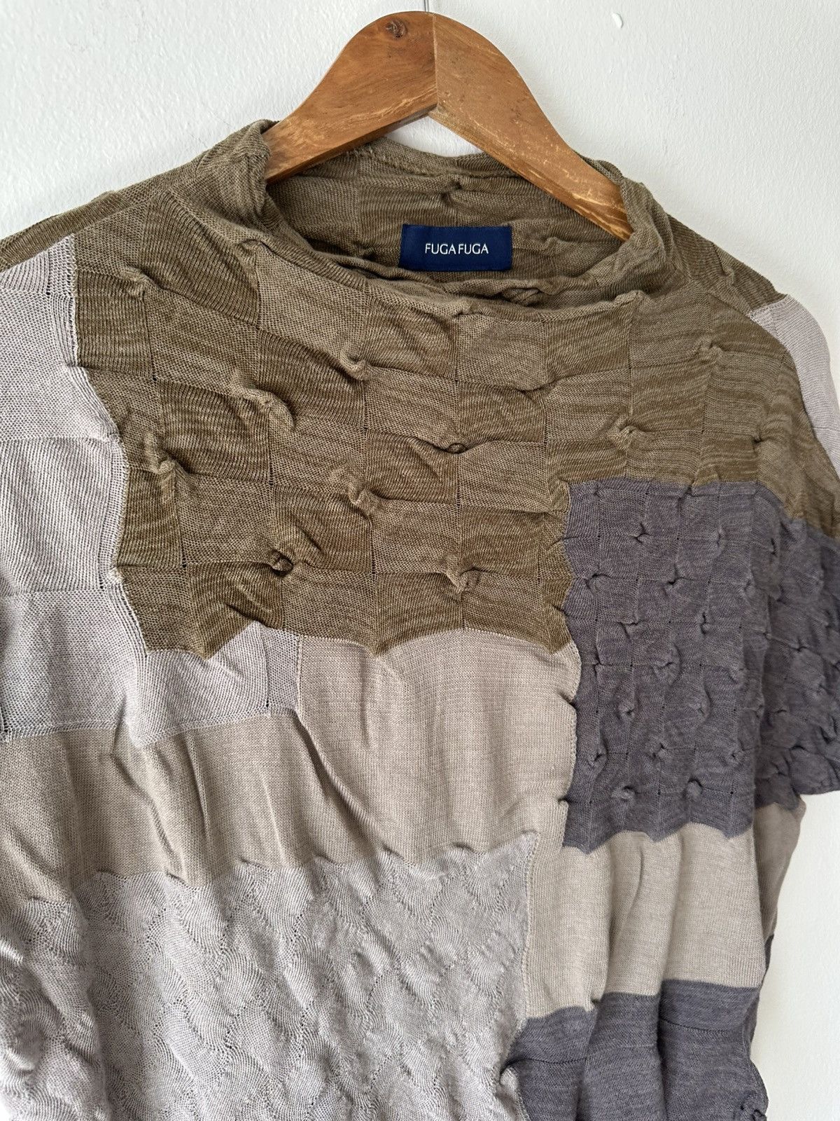 GOSTAR DE FUGA Fuga Fuga Spike Patchwork Textured Knit Size US L / EU 52-54 / 3 - 5 Thumbnail