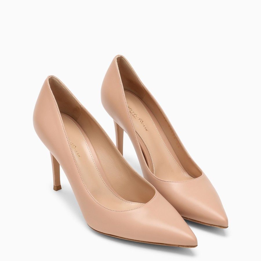 Gianvito Rossi o1d2blof0824 Leather Pumps in Peach Size US 7 / IT 37 - 2 Thumbnail