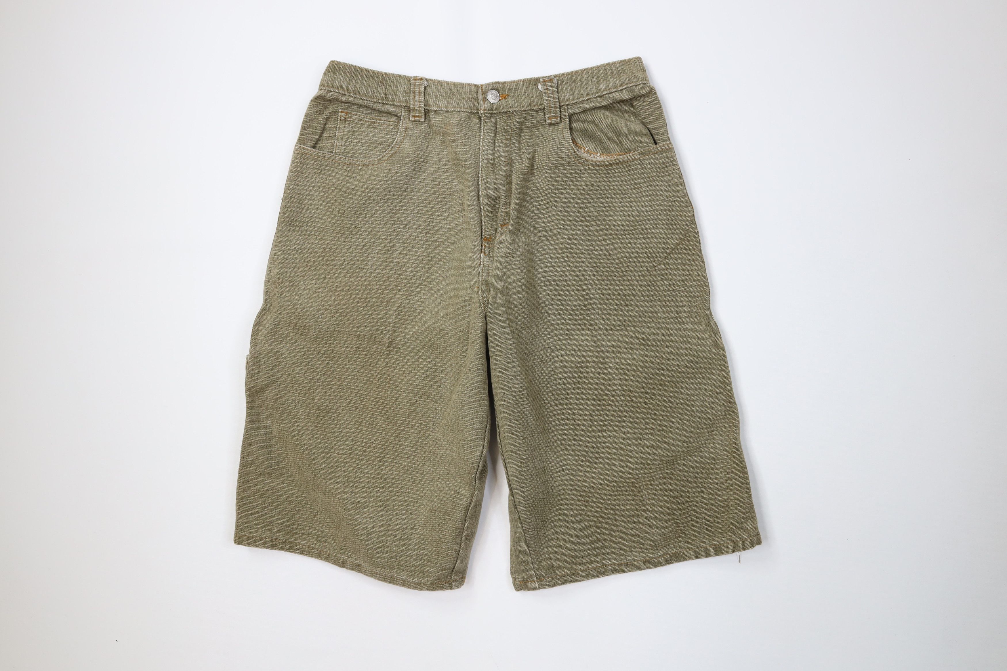 Vintage Vintage 90s Streetwear Heavyweight Relaxed Dungaree Shorts Size US 32 / EU 48 - 1 Thumbnail