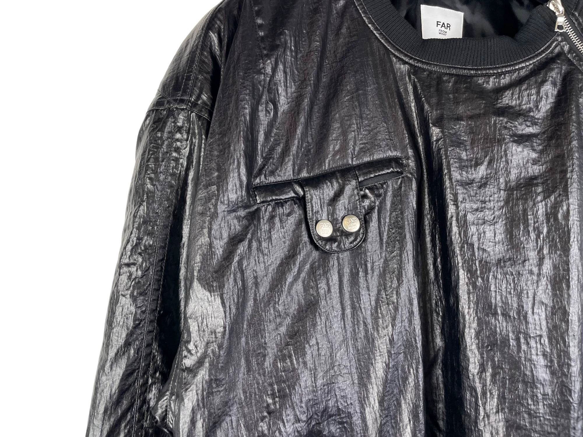 Other Far Archive Item Black Waxed Zip Padded Pullover Size US S / EU 44-46 / 1 - 5 Thumbnail