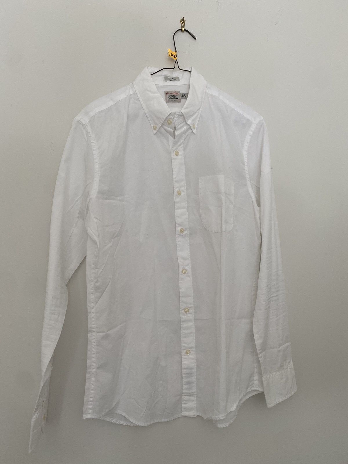J.Crew Secret Wash Poplin Button Down Shirt - White Size US L / EU 52-54 / 3 - 3 Thumbnail