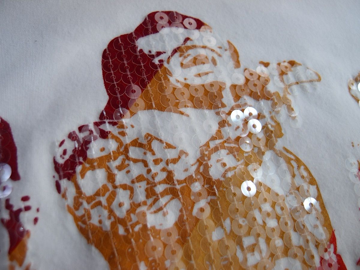 Other SORBINO James Brown “Funky People” Sequin Ringer T-Shirt Size US L / EU 52-54 / 3 - 4 Thumbnail
