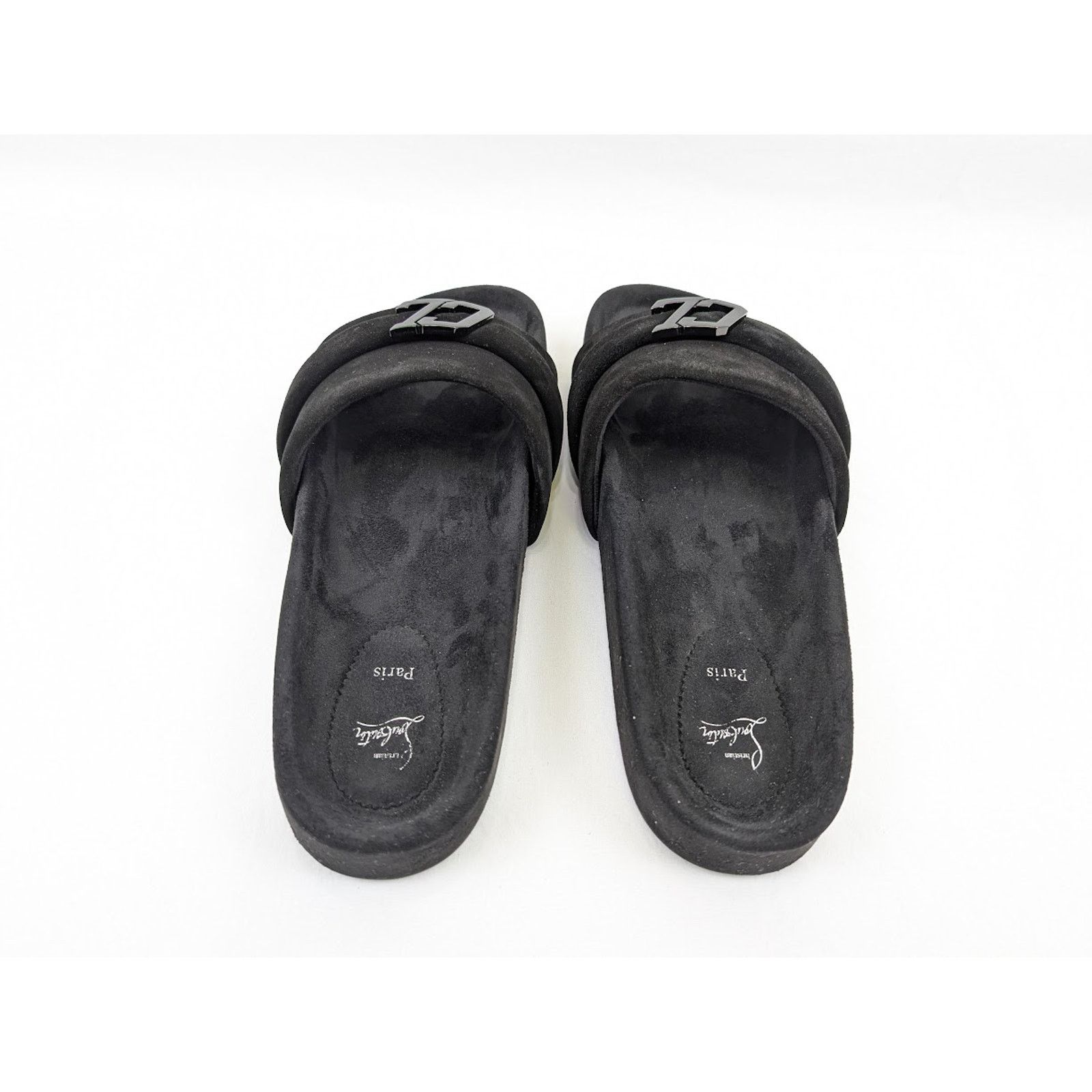 Christian Louboutin o1rshd1 Crosta Varsimule Bizz Flat in Black Size US 13 / EU 46 - 19 Thumbnail