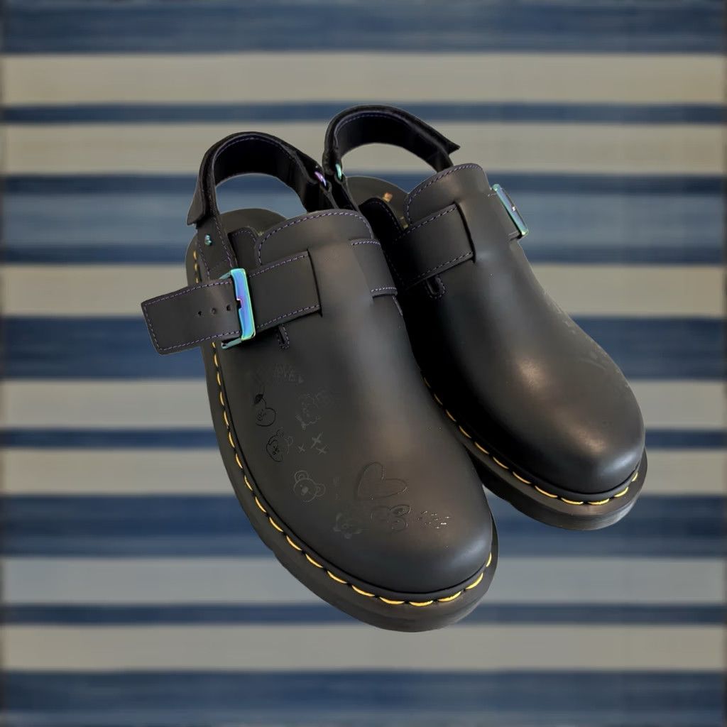 Dr. Martens Dr Doc Martens Jorge II BT21 BTS Black Boots Mens Size 10 Womens Size 11 Boots Size US 10 / EU 43 - 1 Thumbnail