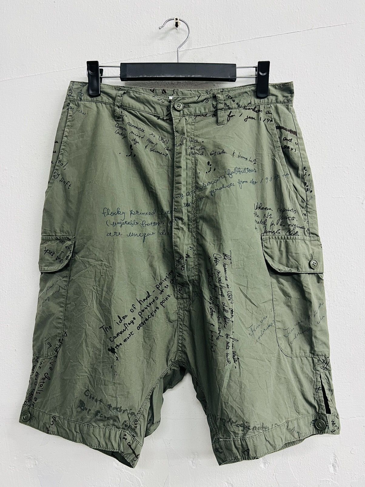 Issey Miyake RARE OG VINTAGE NE-NET ISSEY MIYAKE MILITARY CARGO SHORT Size US 30 / EU 46 - 1 Thumbnail