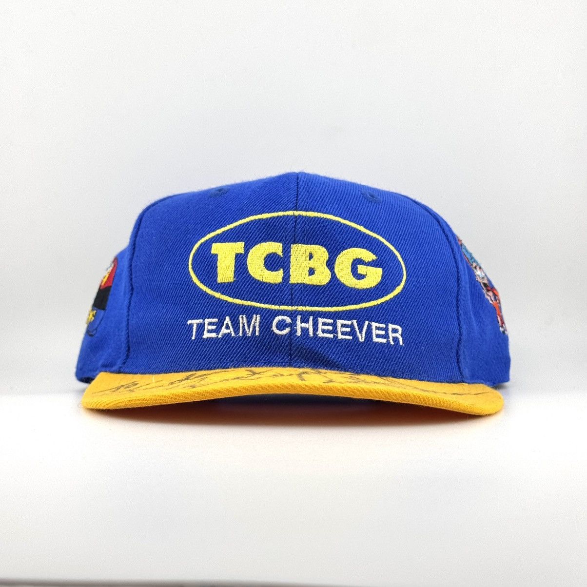 Vintage Vtg 90s Robby Unser Signed Team Cheever IndyCar Wool Hat Size ONE SIZE - 1 Thumbnail