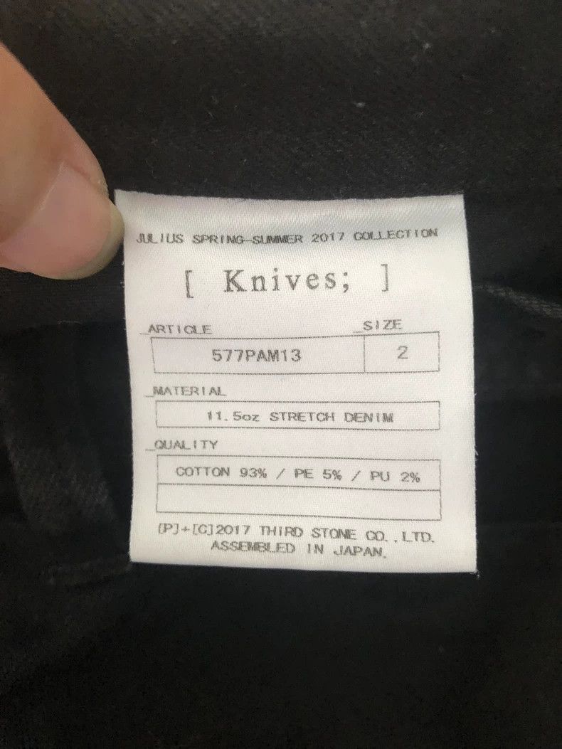 Julius Julius size:2 Black curved knife pants Size US 26 / EU 42 - 7 Thumbnail