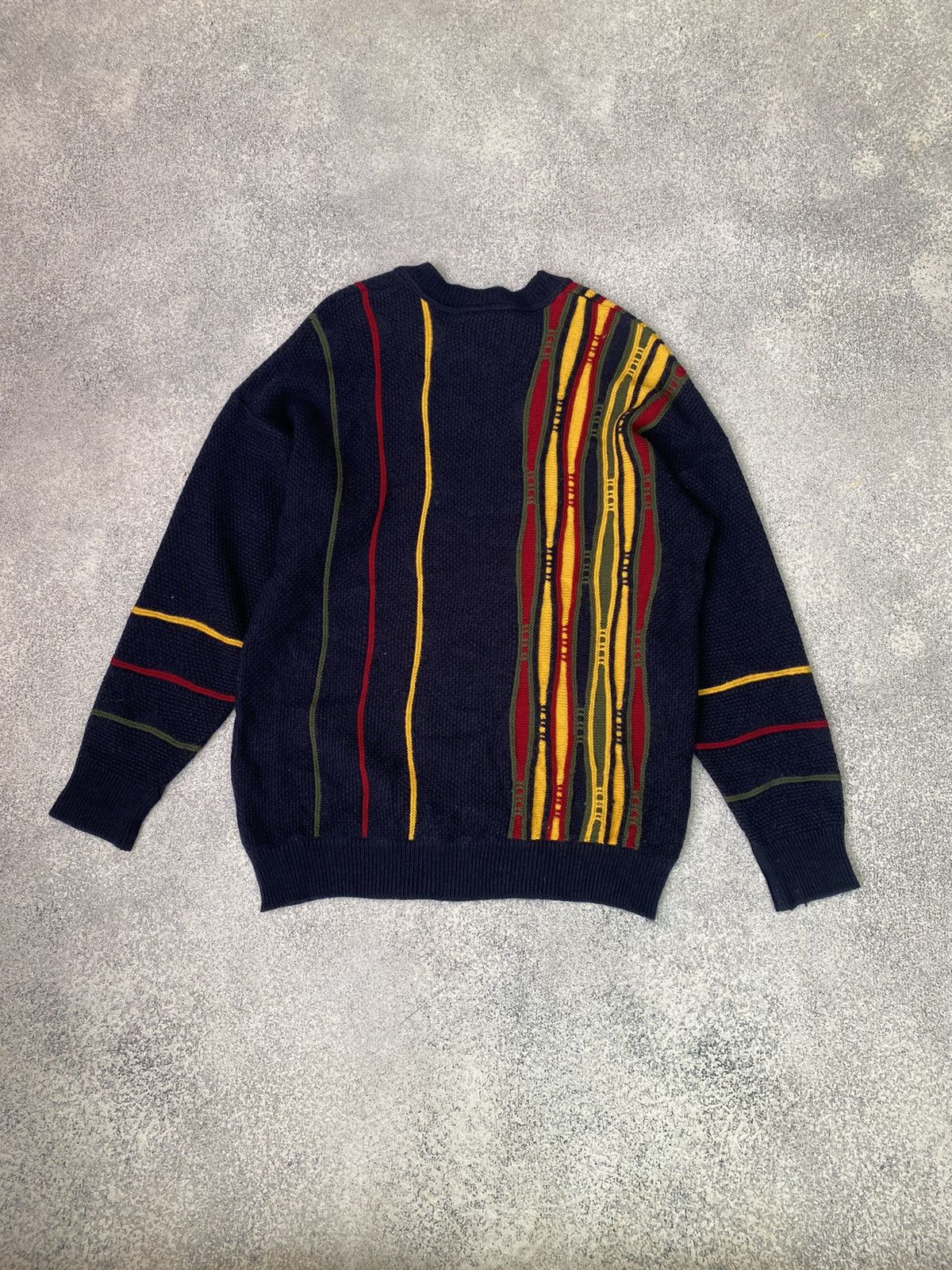 Designer × Lacoste × Vintage Vintage Lacoste Coogi Style Sweater Size US L / EU 52-54 / 3 - 10 Thumbnail