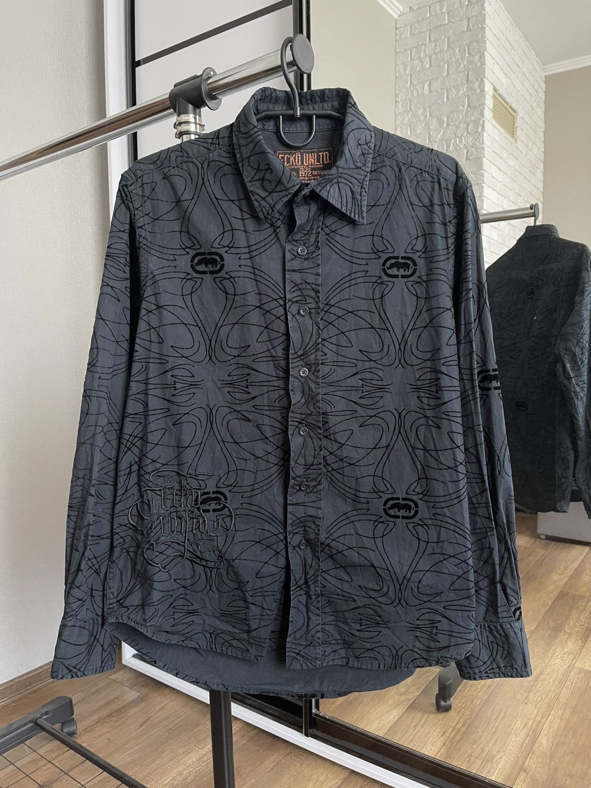 Ecko Unltd. Ecko Unltd Shirt Button Up Multilogo Vintage Size US M / EU 48-50 / 2 - 1 Thumbnail