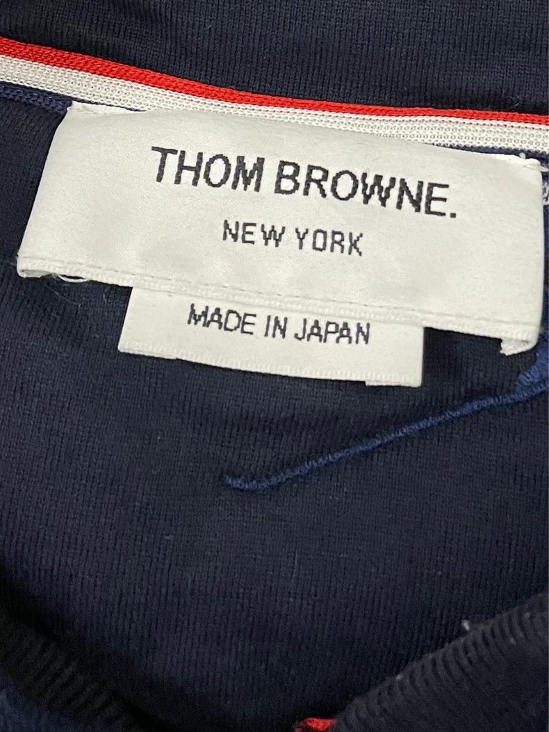 Thom Browne Thom browne Dark blue embroidered ski villain four-striped Size US M / EU 48-50 / 2 - 6 Thumbnail