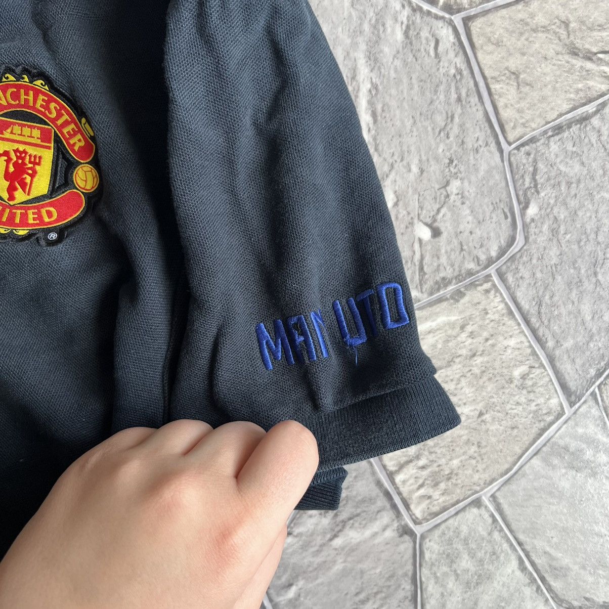 Nike 2003/2005 Nike Manchester United Polo Size US XL / EU 56 / 4 - 3 Thumbnail