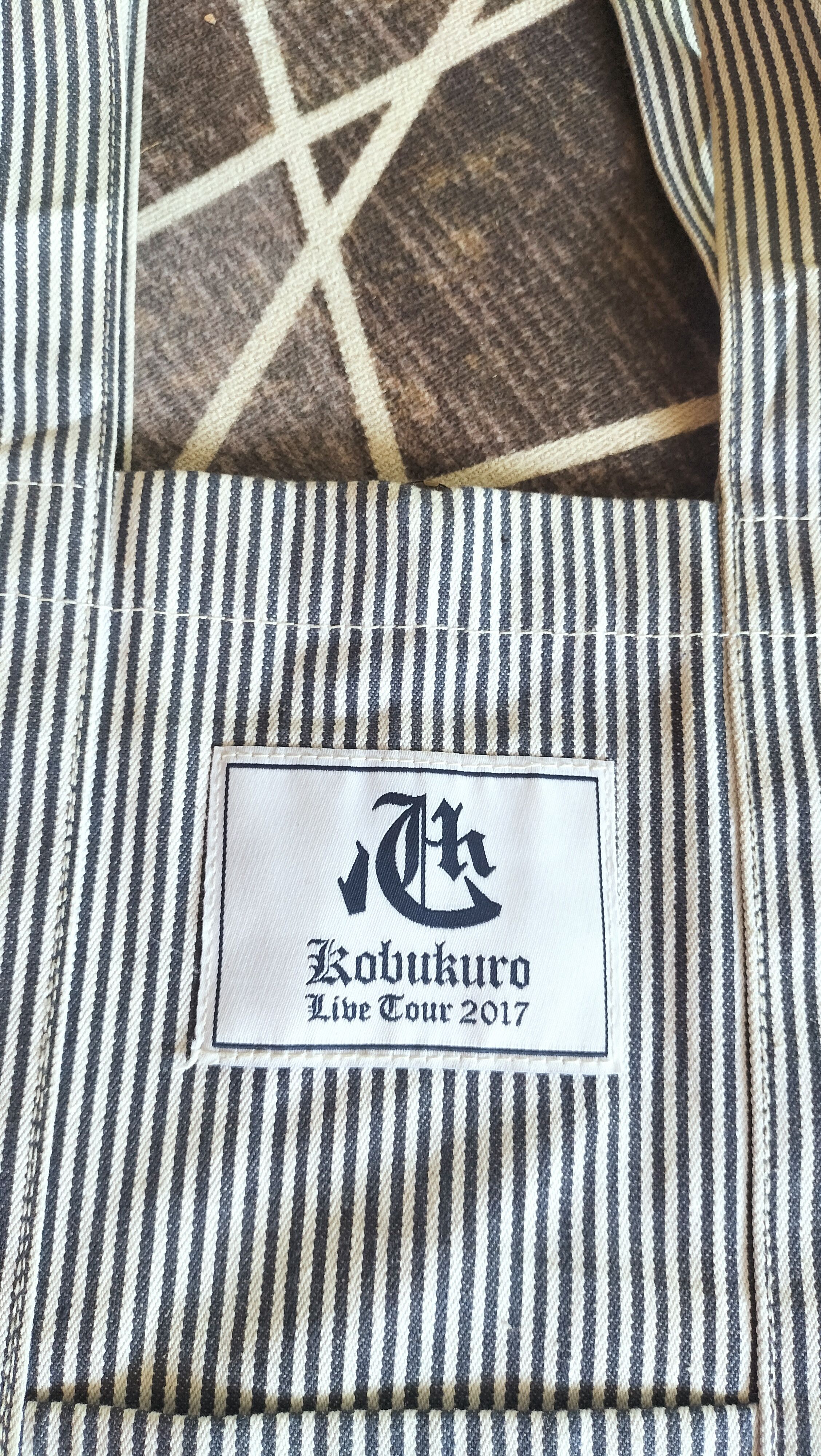 Japanese Brand Kobukuro Hickory Tote Bag Fashion Military Industrial worker Size ONE SIZE - 3 Thumbnail