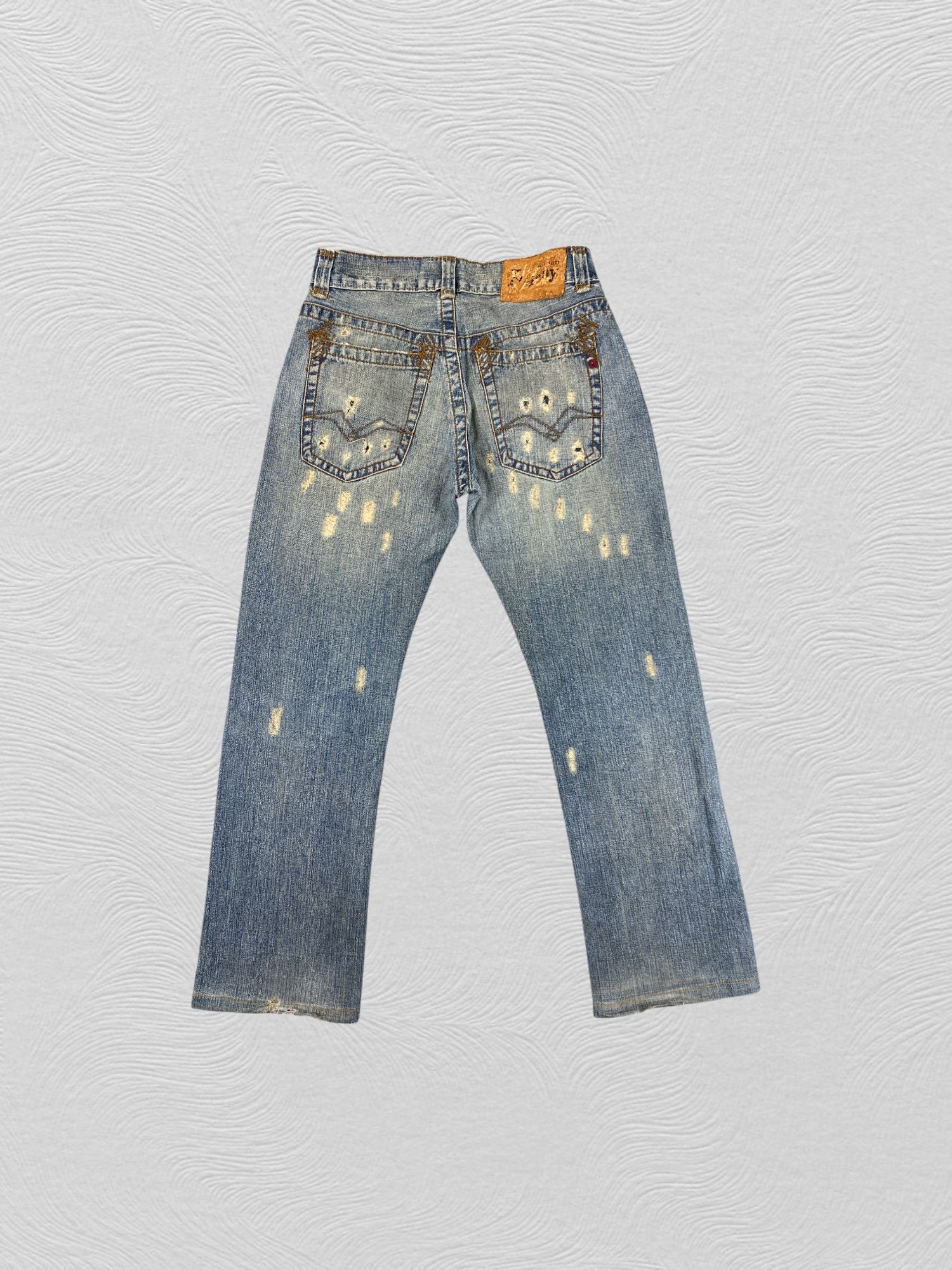 Hysteric Glamour Distressed Blue Vintage Replay Flare Jeans 32x29.5- JN3582 Size US 32 / EU 48 - 2 Thumbnail