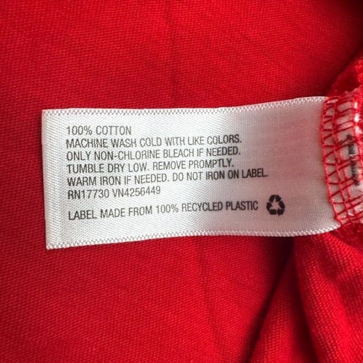 Vintage Goodfellow & Co T-Shirt Mens XL Red Short Sleeve Cotton Tee Crew Neck Classic Regular Fit Adults Size US XL / EU 56 / 4 - 5 Thumbnail