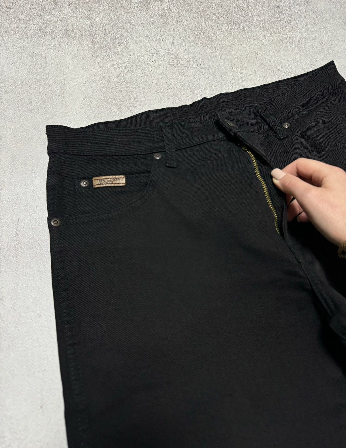 Vintage × Wrangler Vintage Wrangler Jeans Denim Pants Black Straight Baggy 90s Size US 32 / EU 48 - 10 Thumbnail