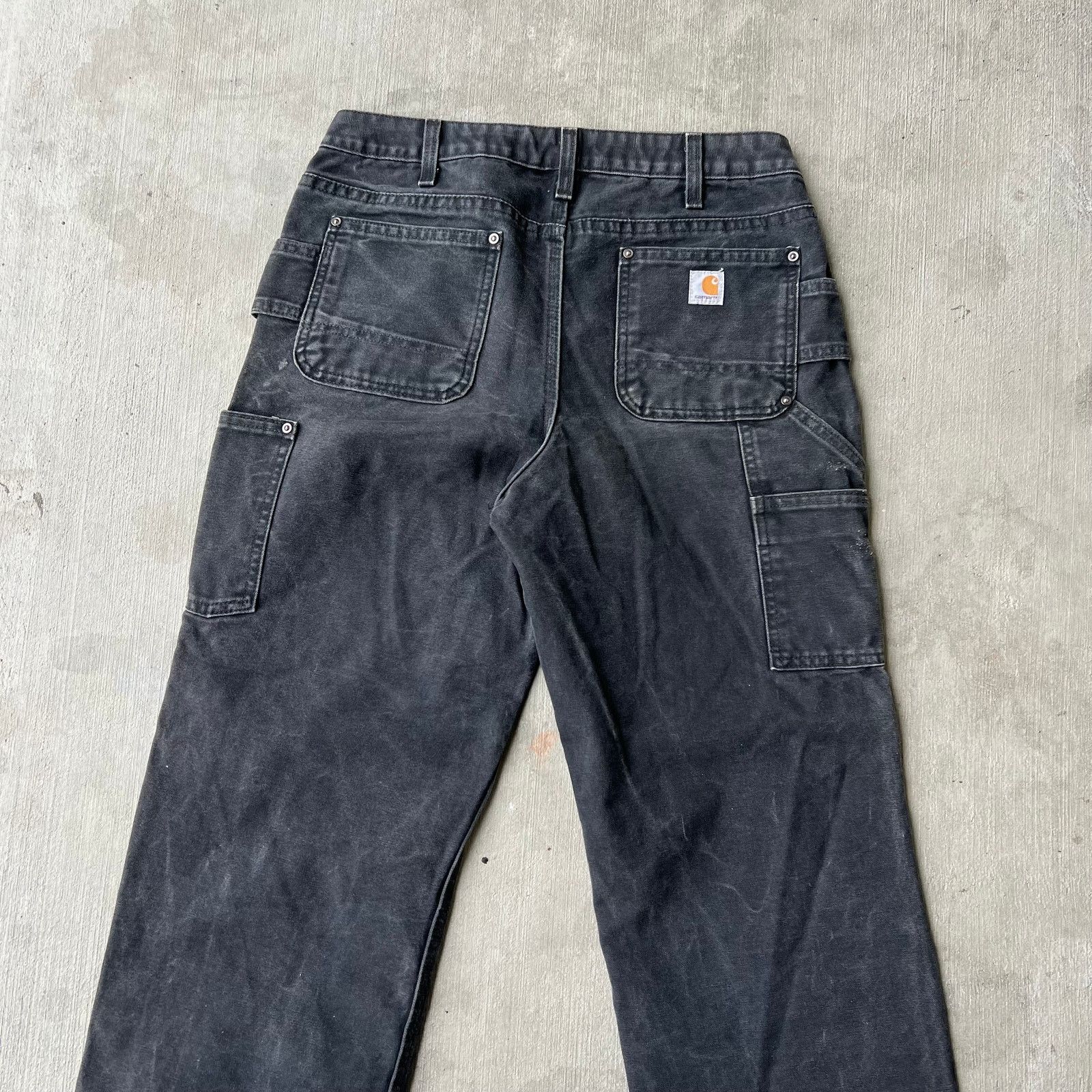 Carhartt × Vintage Carhartt black WOMENS double knee work wear carpenter pants Size US 32 / EU 48 - 6 Thumbnail