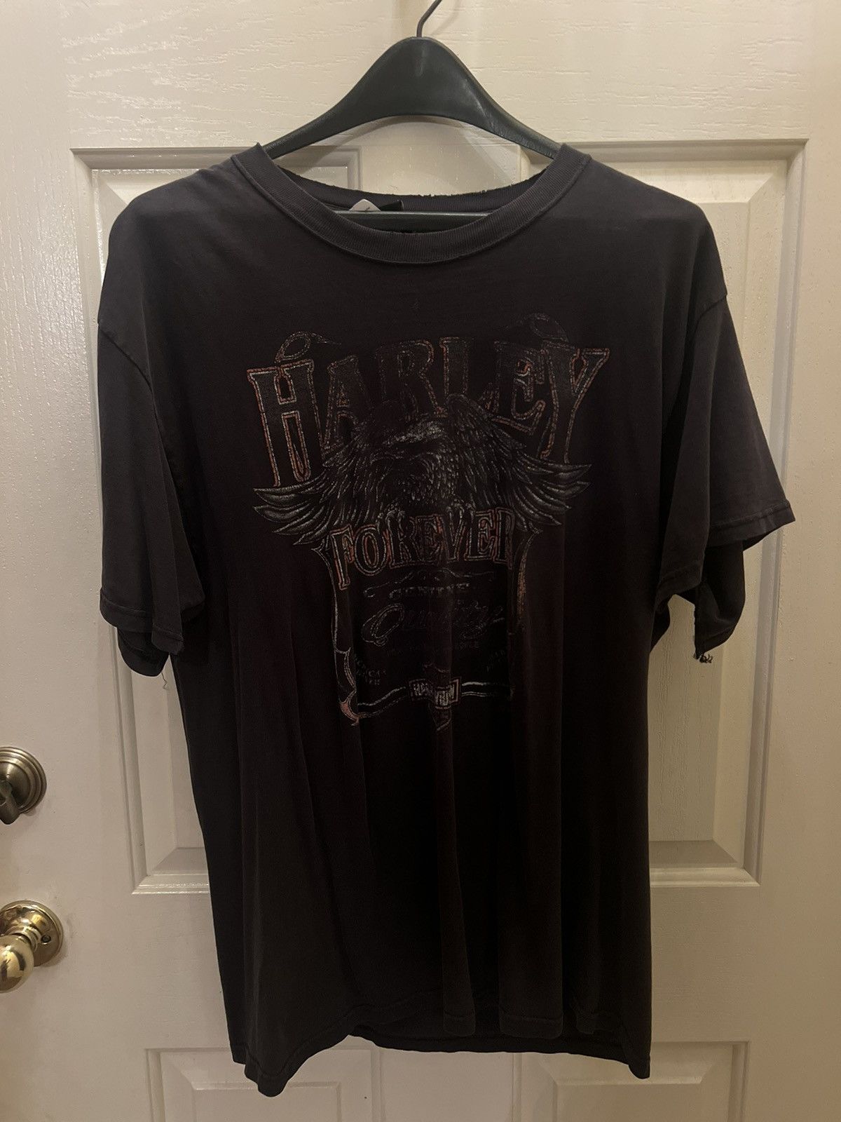 Harley Davidson × Vintage THRASHED FADED Harley Davidson tee Size US L / EU 52-54 / 3 - 1 Thumbnail