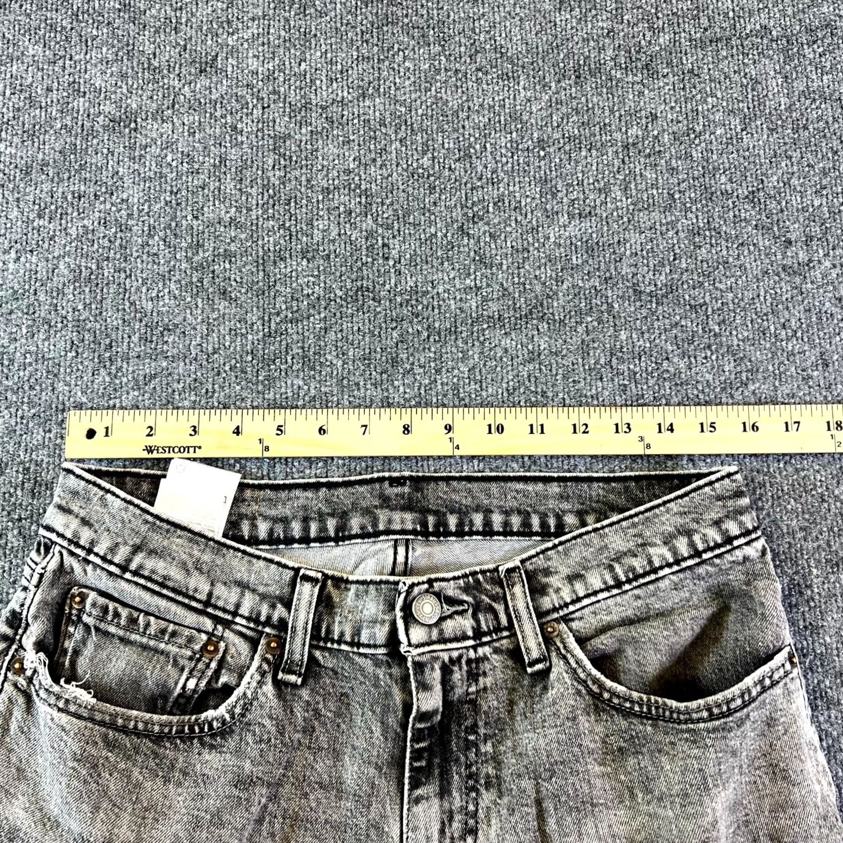 Levi's Levi's 511 Jeans Mens Gray Denim Stretch Slim Fit Straight Leg Streetwear 32x30 Size US 32 / EU 48 - 3 Thumbnail