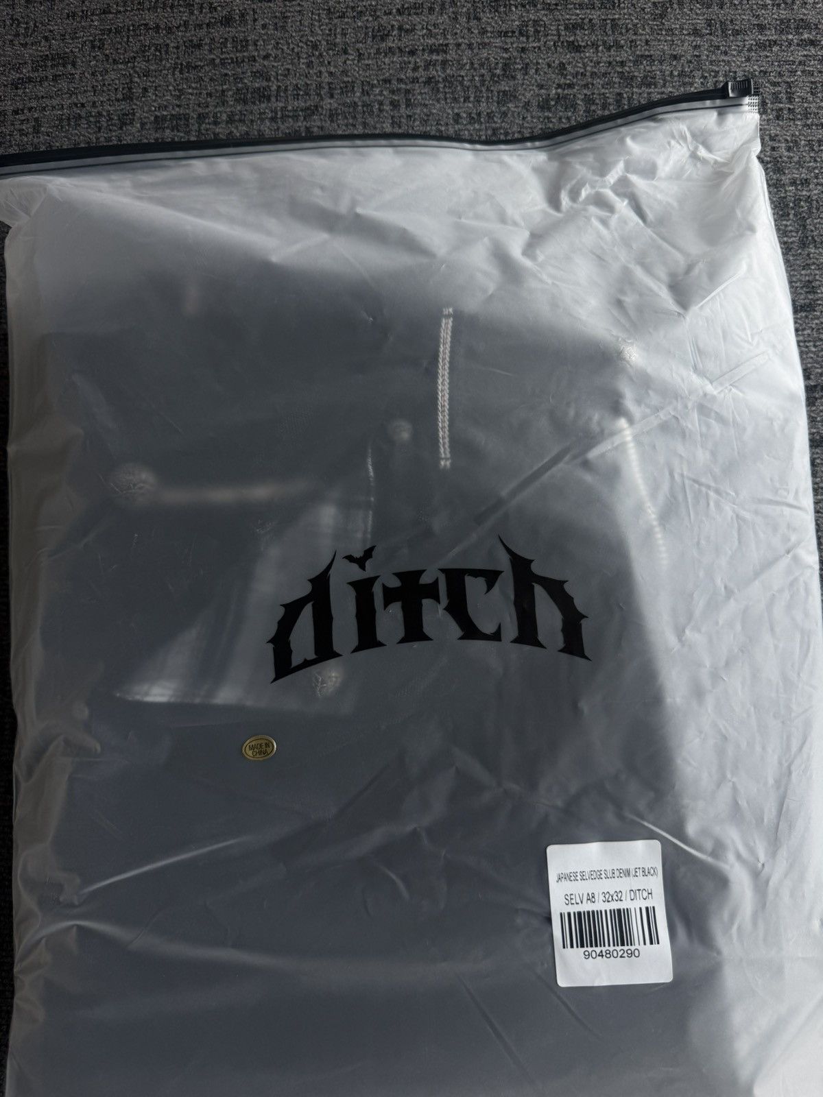 Other Ditch Japanese Selvedge Slub Denim (Jet Black) Size US 32 / EU 48 - 8 Thumbnail