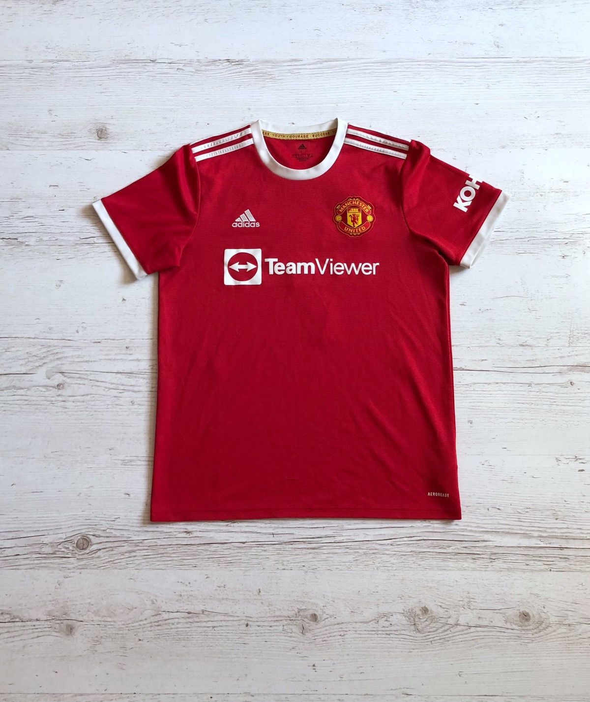 Adidas Manchester United 2021 Ronaldo 7 Home Shirt Jersey Size US L / EU 52-54 / 3 - 1 Thumbnail