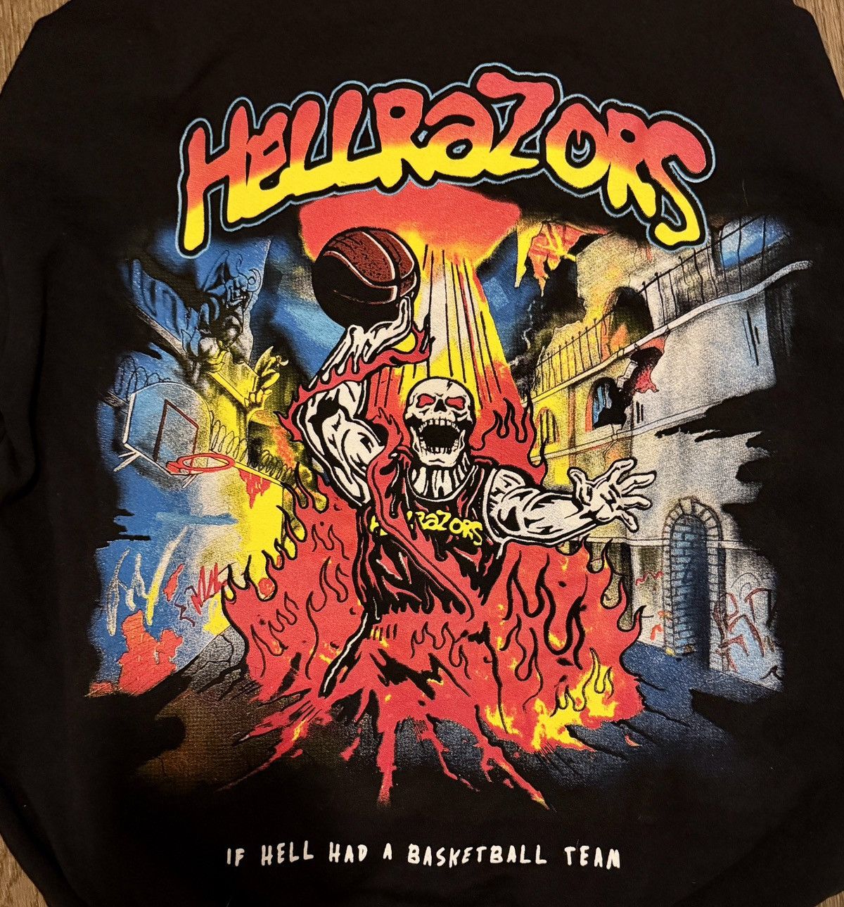 Warren Lotas Raising Hell Basketball Team Hoodie. Size US XL / EU 56 / 4 - 1 Thumbnail