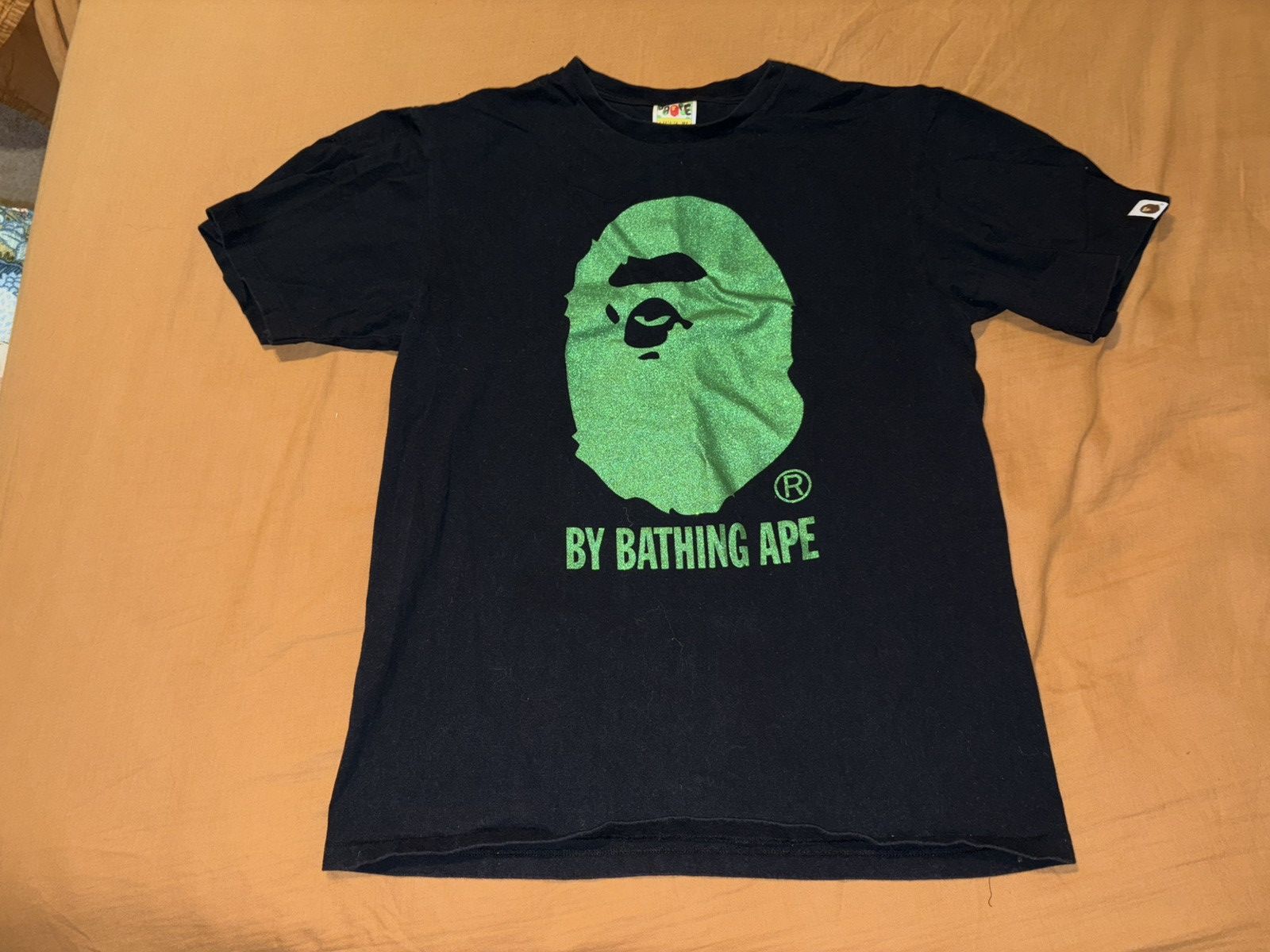 Bape green glitter Bape tee Size US XL / EU 56 / 4 - 1 Thumbnail