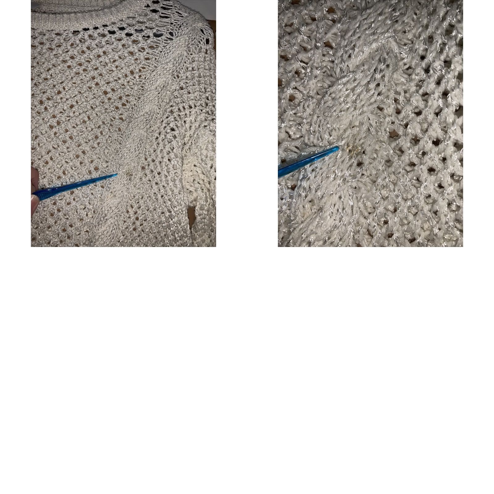 Vintage Laundry Ivory Open Knit Womens Sweater S Size S / US 4 / IT 40 - 8 Thumbnail