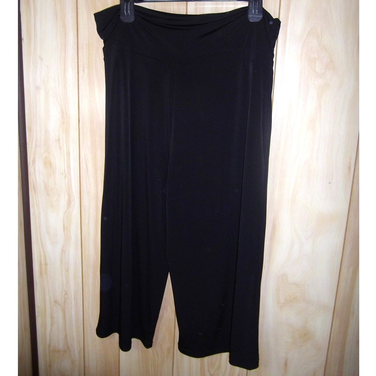 Other Attention Vintage High-Rise Wide Leg Relaxed Capri Pants L Size 39" - 1 Thumbnail