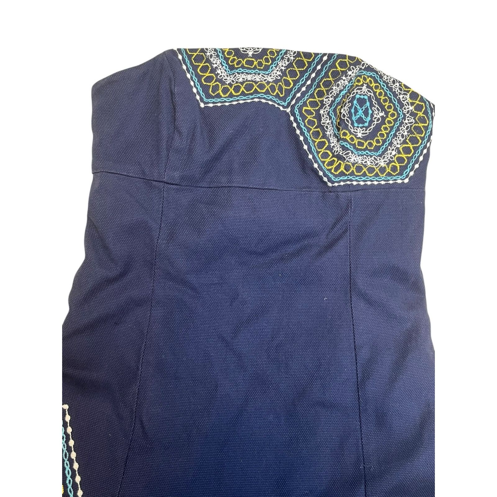 Lilly Pulitzer Lilly Pulitzer Strapless Embroidered Dress – Navy – Size 0 Size XS / US 0-2 / IT 36-38 - 3 Thumbnail