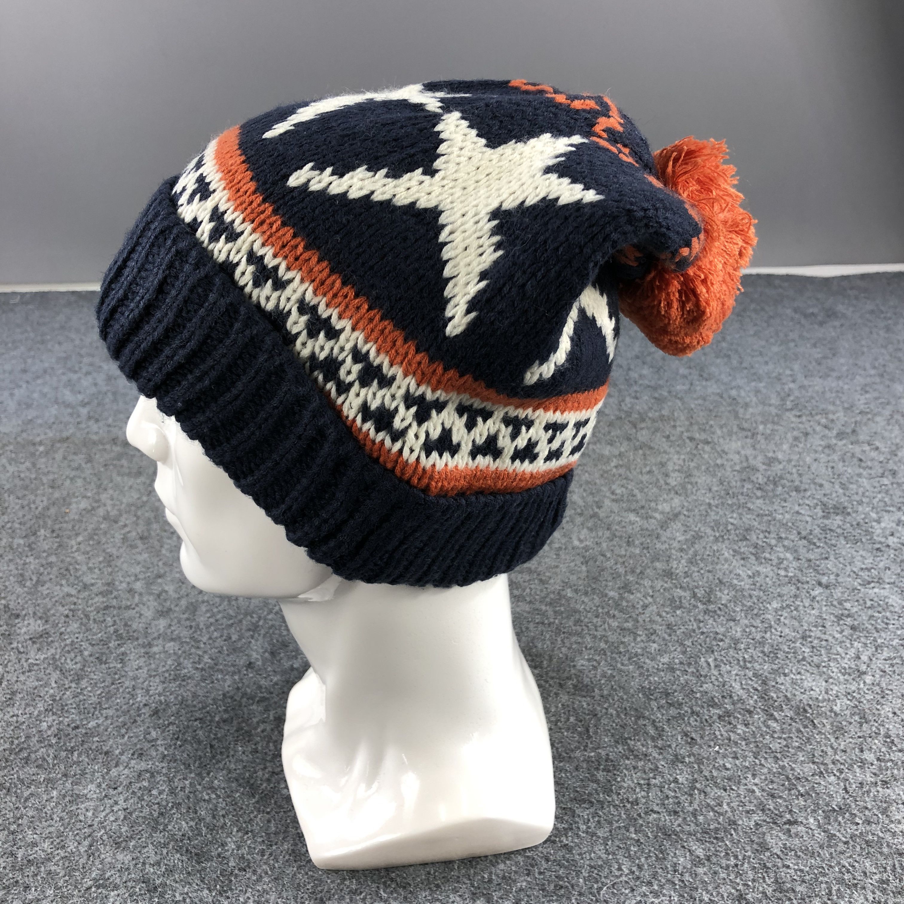 Vintage Unknown Stars Bobble Beanie Snowcap Snow Hat B300 Size ONE SIZE - 2 Thumbnail