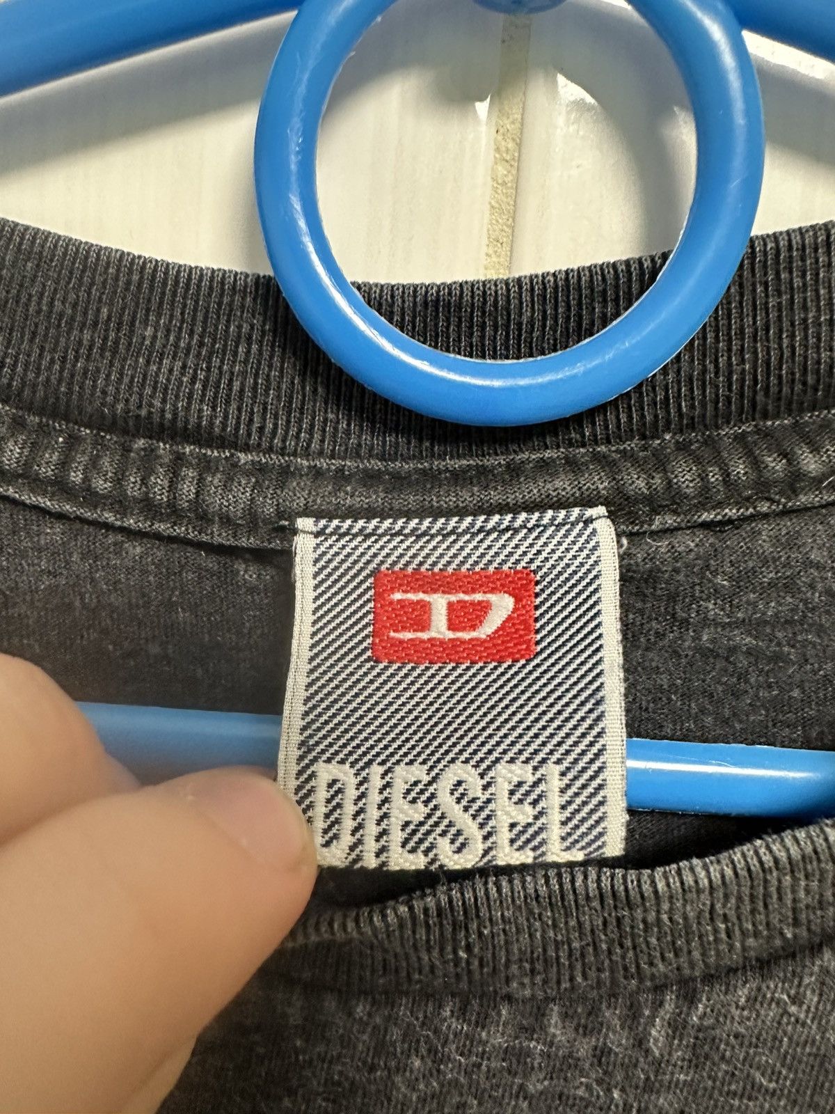 Diesel × Vintage Y2K Diesel Avant Garde Tee Boxy Fit Streetwear Logo Rare Size US XL / EU 56 / 4 - 3 Thumbnail
