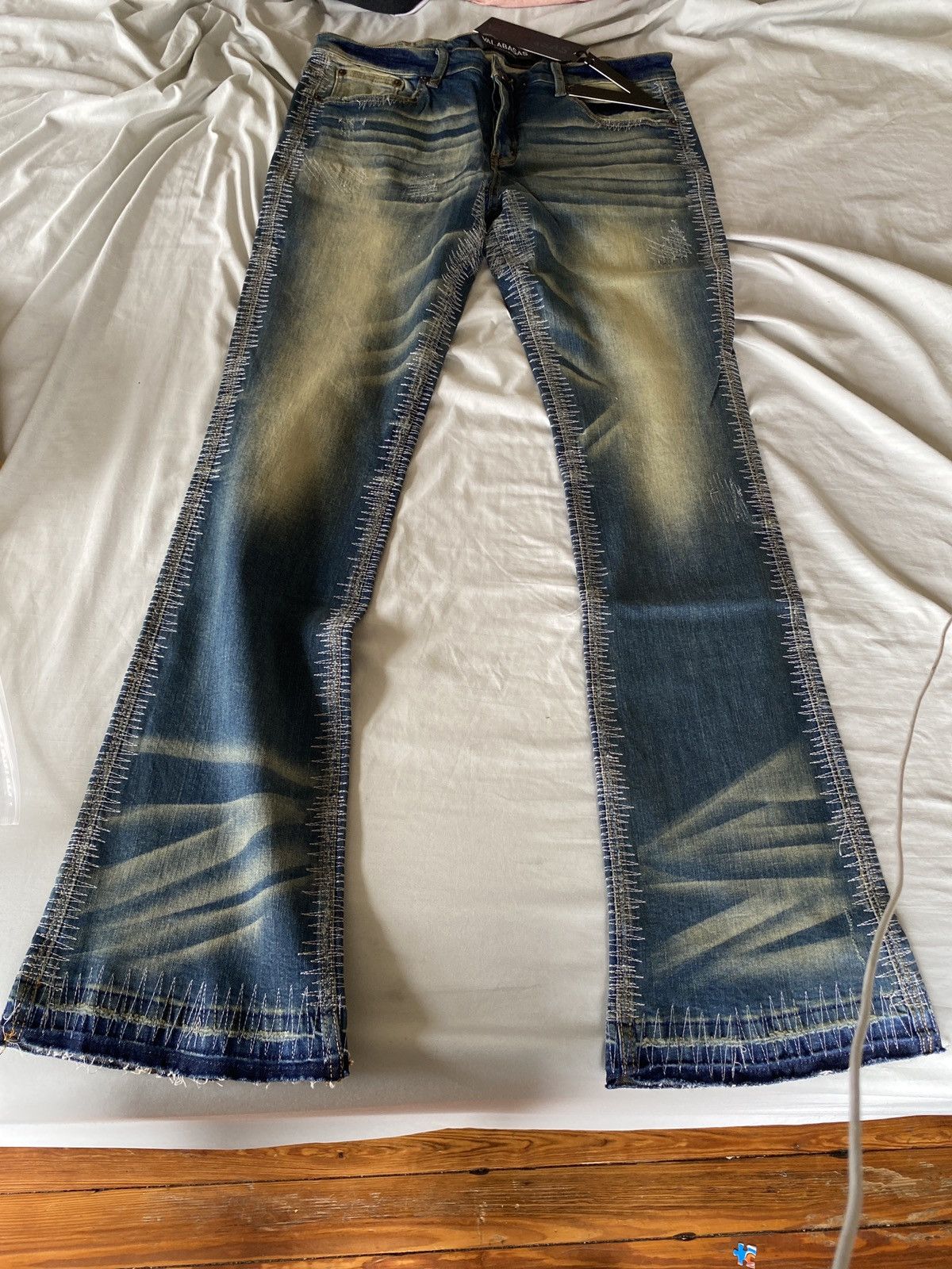 image of Valabasas Stacked Flare Denim Home Of The Original Stacked Jeans in Blue, Men's (Size 38)