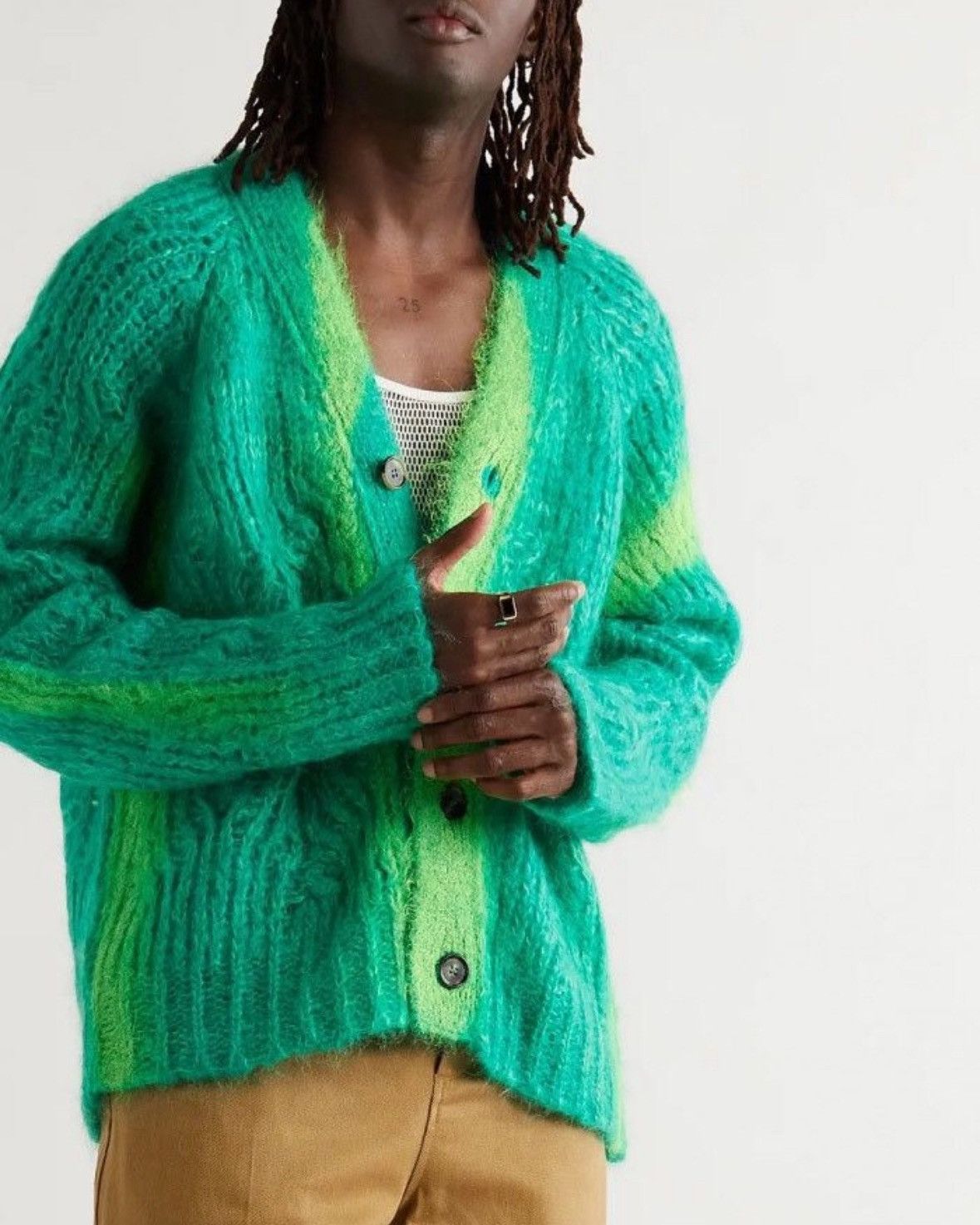 Marni Mohair Spray Cardigan Size US L / EU 52-54 / 3 - 1 Thumbnail