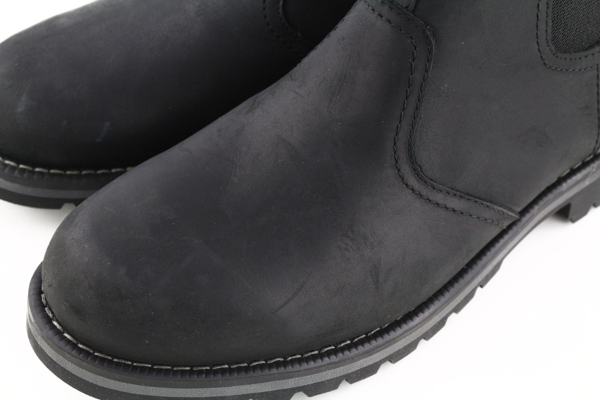 Timberland A2NHW UK8 Black Leather Ortholite Pull Tab Boots 79956 Size US 8.5 / EU 41-42 - 12 Thumbnail
