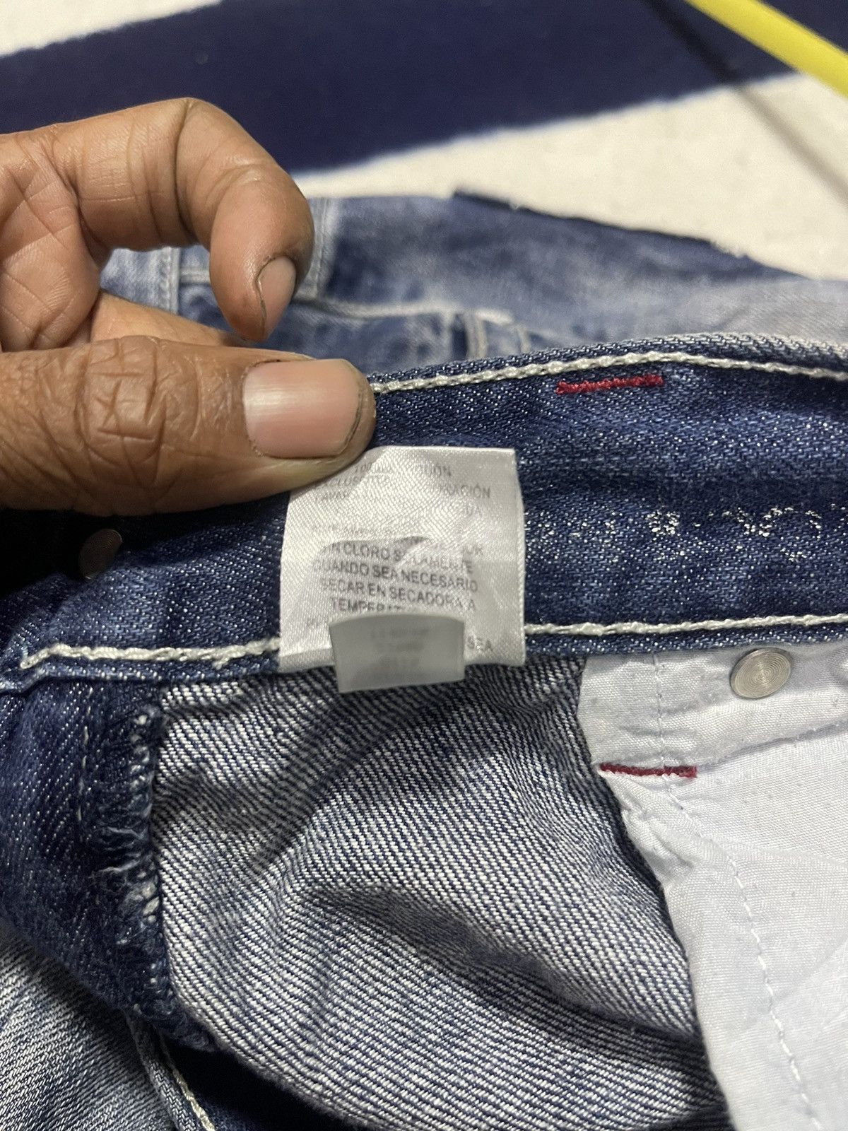 Japanese Brand INC Distressed Jeans (14) Size US 34 / EU 50 - 4 Thumbnail