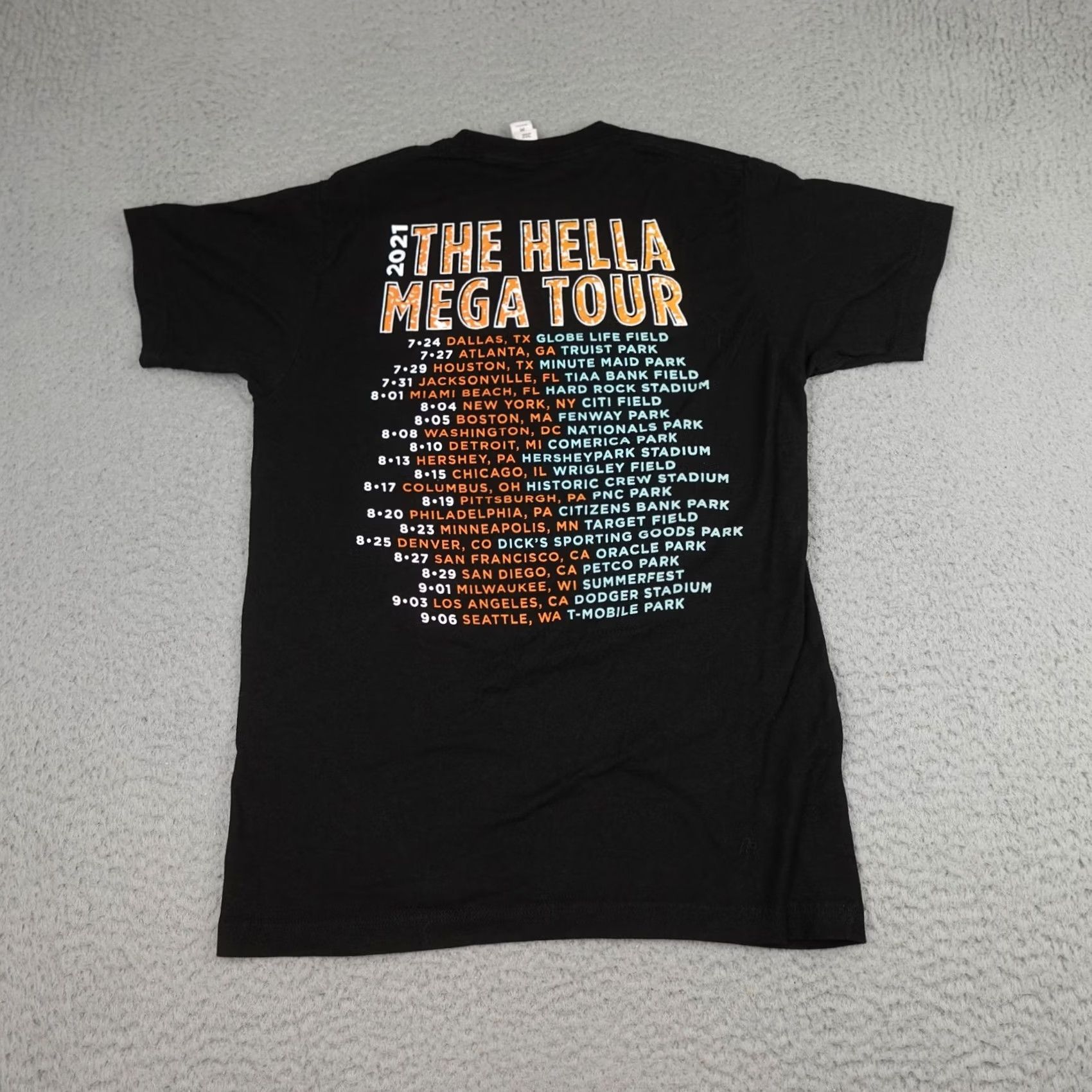 Tultex Hella Mega Tour Shirt Mens Medium Black Green Day Fall Out Boy Weezer 2021 Band Shirt Size US M / EU 48-50 / 2 - 2 Thumbnail