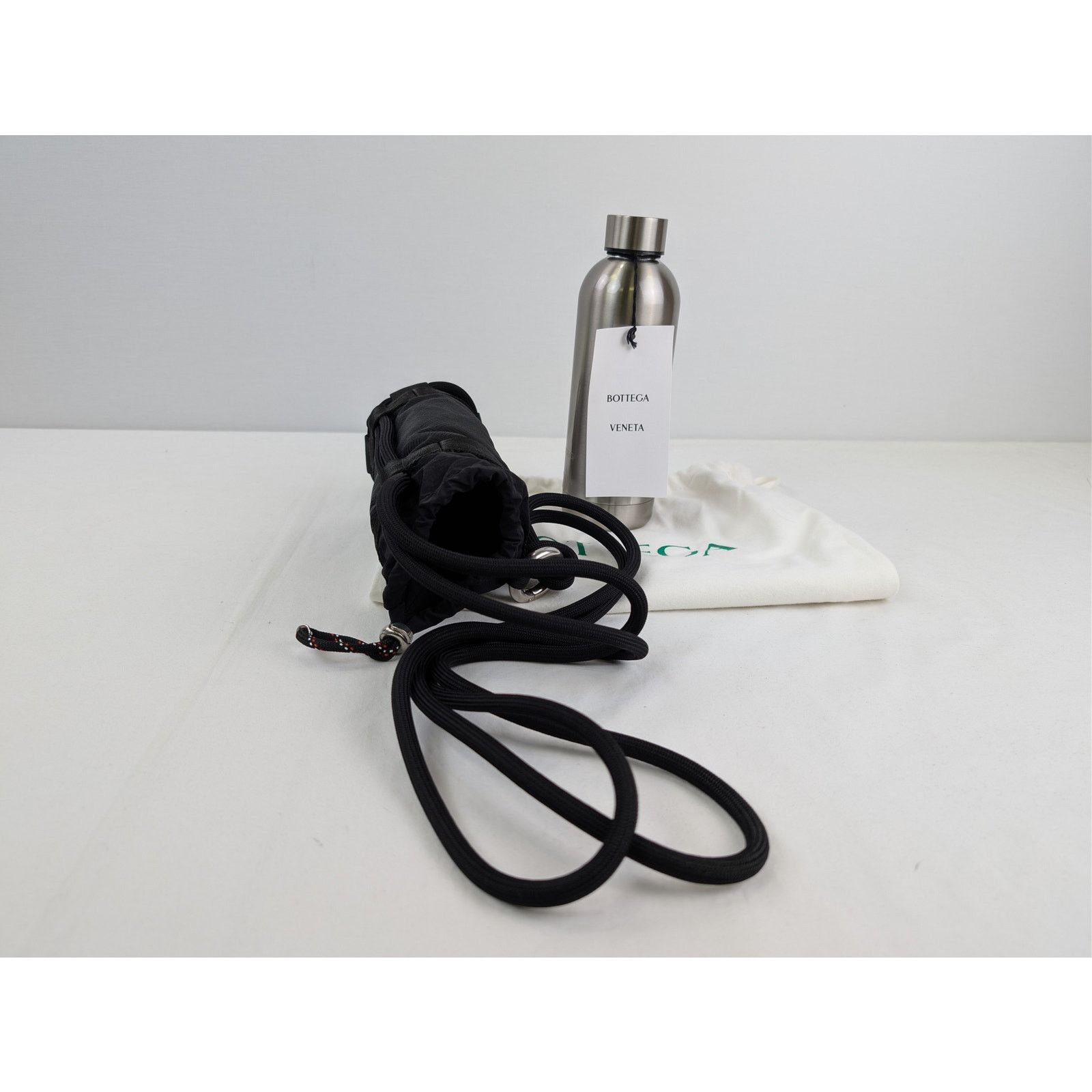 Bottega Veneta o1rshd1 Size: OS / Jacquard Hiking Cord Water Bottle Silver Size ONE SIZE - 15 Thumbnail