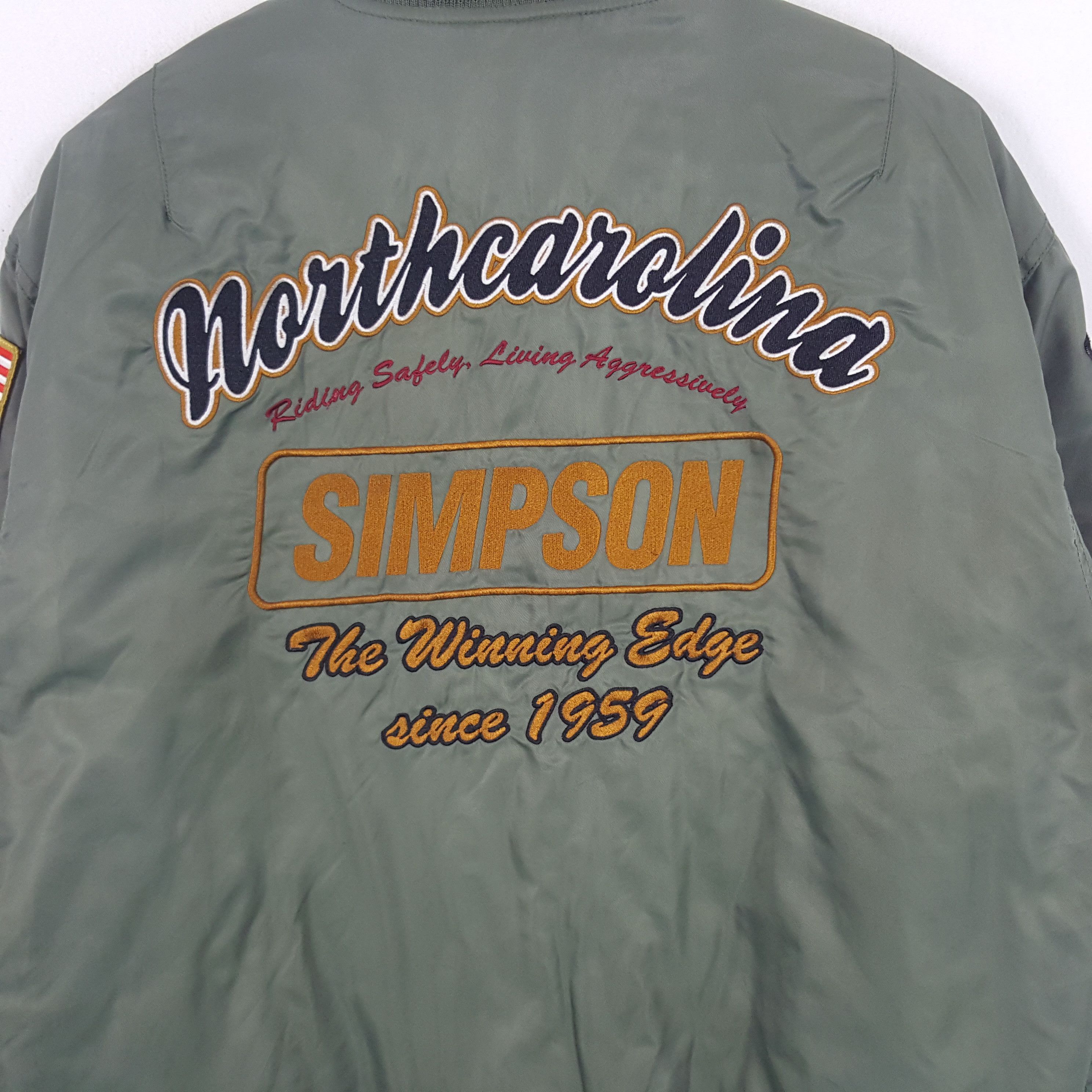 The Simpsons × Vintage Vintage Simpson North Carolina Motorsports Racing Jacket Size US L / EU 52-54 / 3 - 2 Thumbnail
