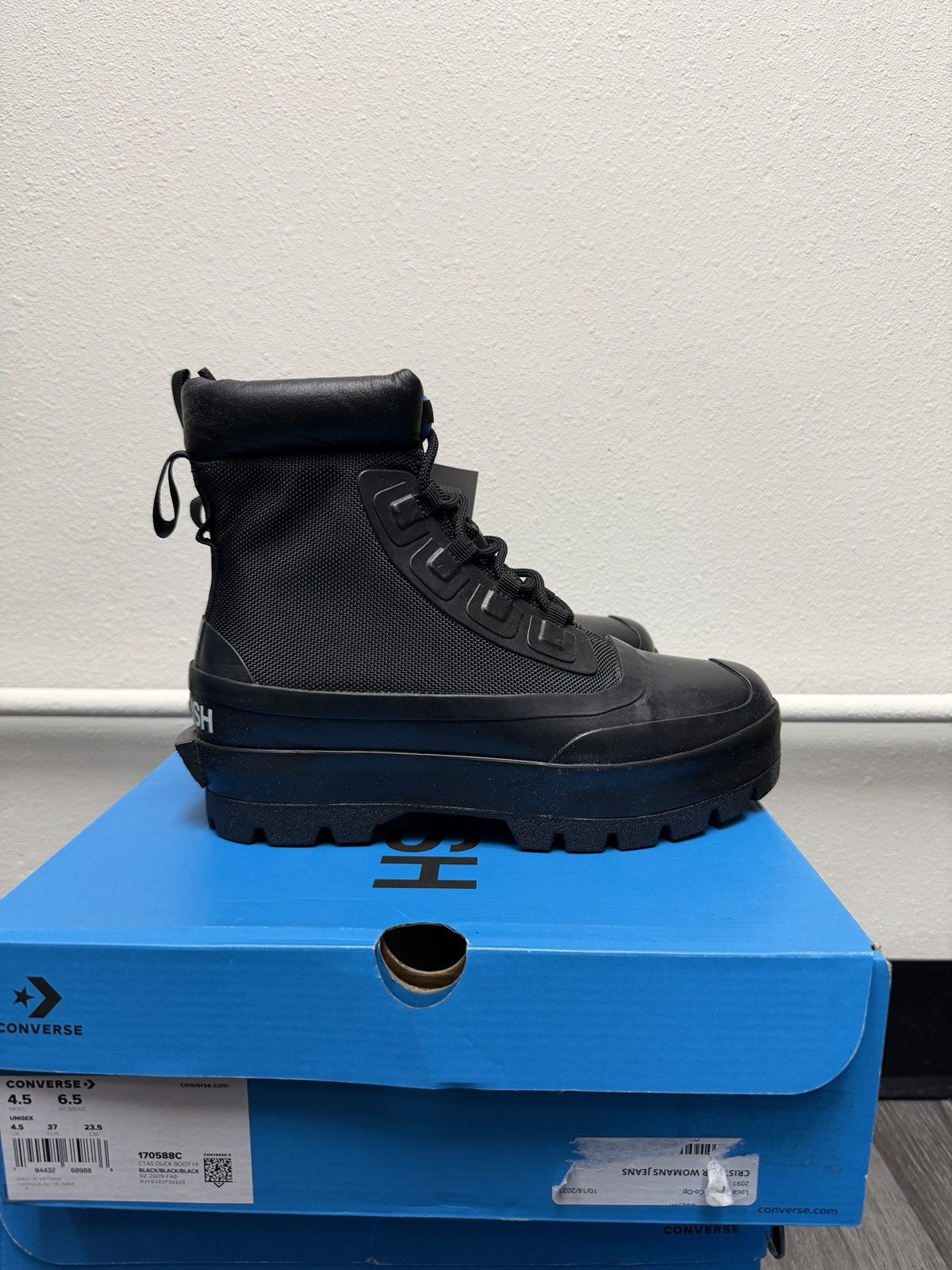 Ambush Design × Converse Converse x Ambush CTAS Duck Boot Black Canvas Womens Size US 6.5 / IT 36.5 - 1 Thumbnail